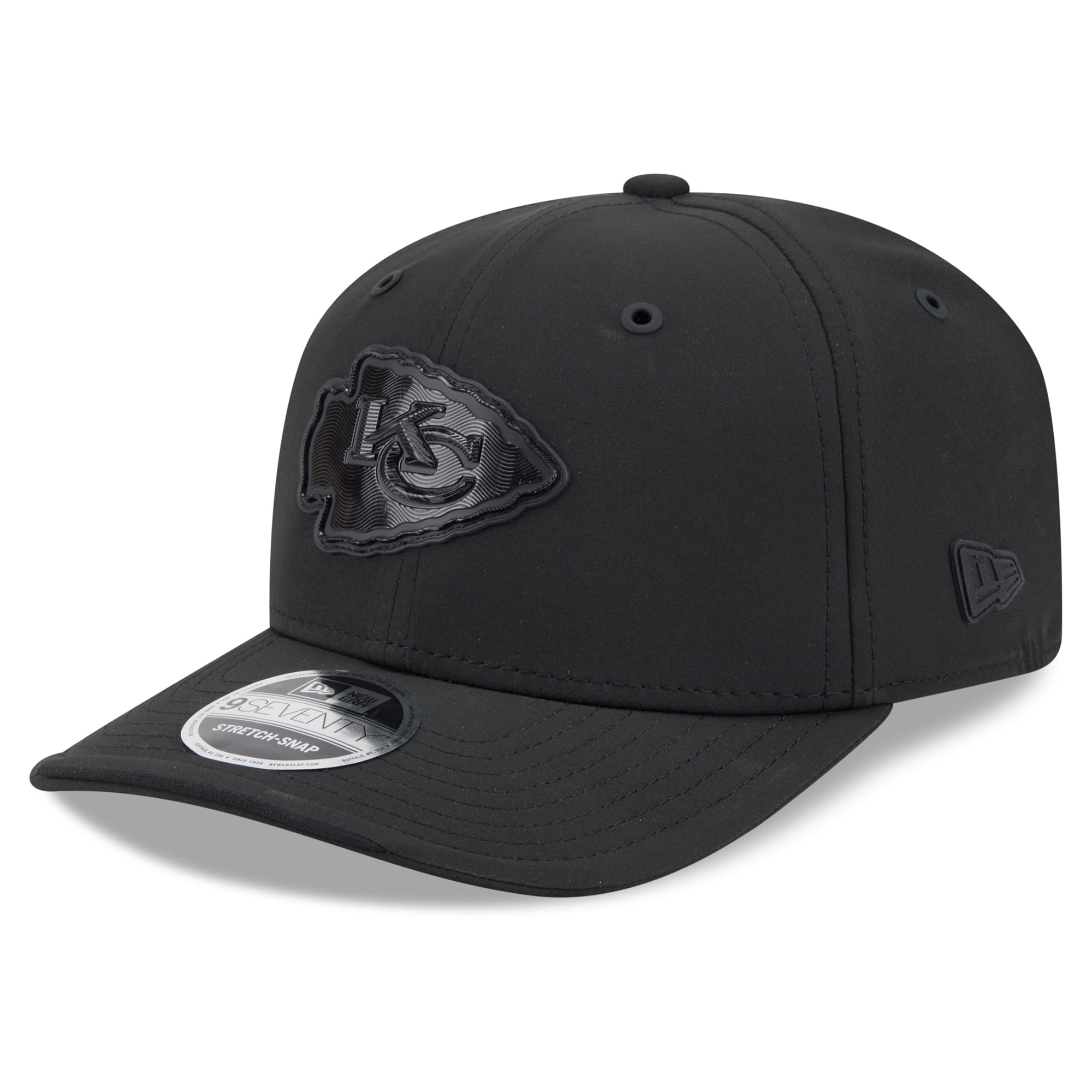 Casquette ajustable New Era noire Kansas City Chiefs 2026 Sideline 9SEVENTY pour homme