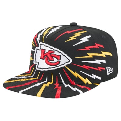 Kansas City Chiefs New Era Bolt A-Frame 9FIFTY Snapback Hat - Black