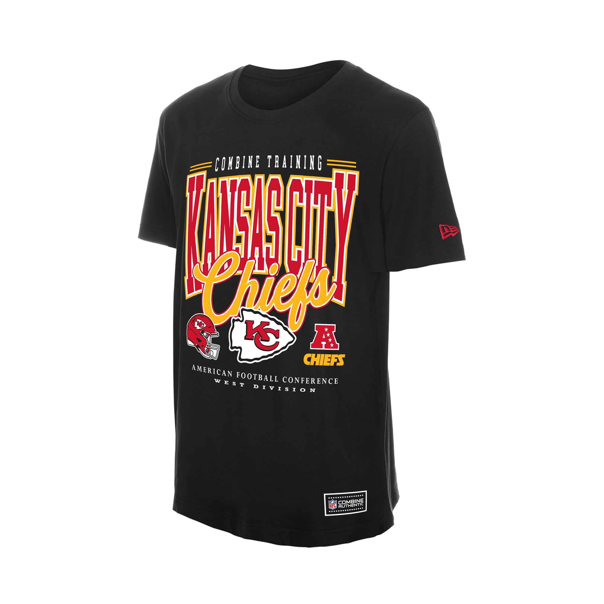 Men's New Era Black Kansas City Chiefs Combine Authentic T-Shirt