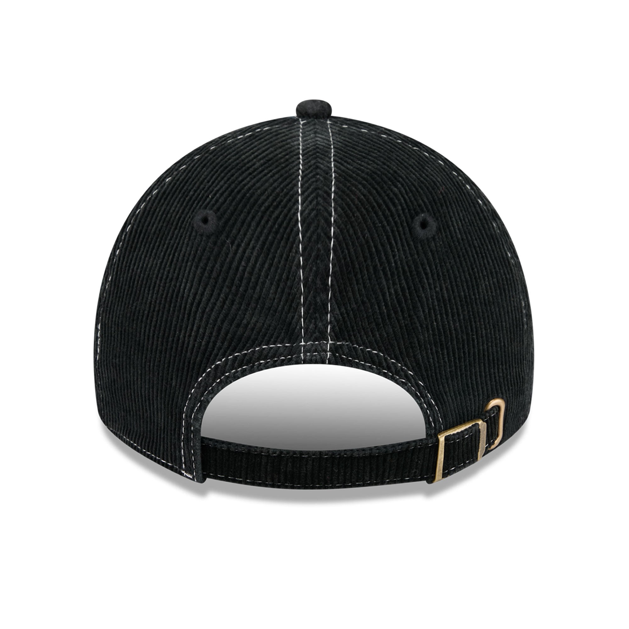 Casquette New Era noire pour homme, Kansas City Chiefs, en velours côtelé, style classique décontracté et ajustable