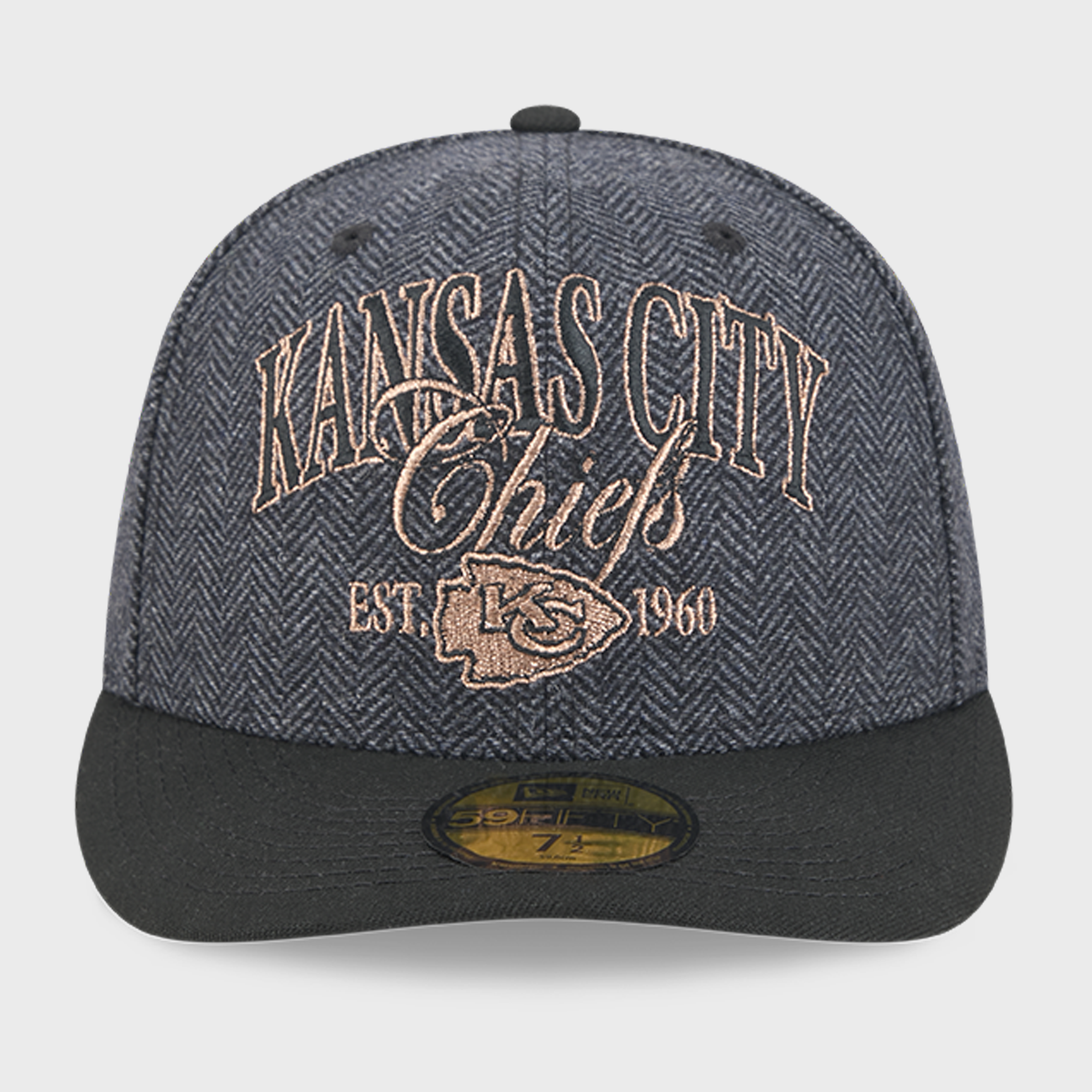 Men's New Era Black Kansas City Chiefs Faux Wool 59FIFTY Fitted Hat