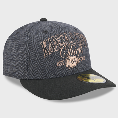 Kansas City Chiefs New Era Faux Wool 59FIFTY Fitted Hat - Black