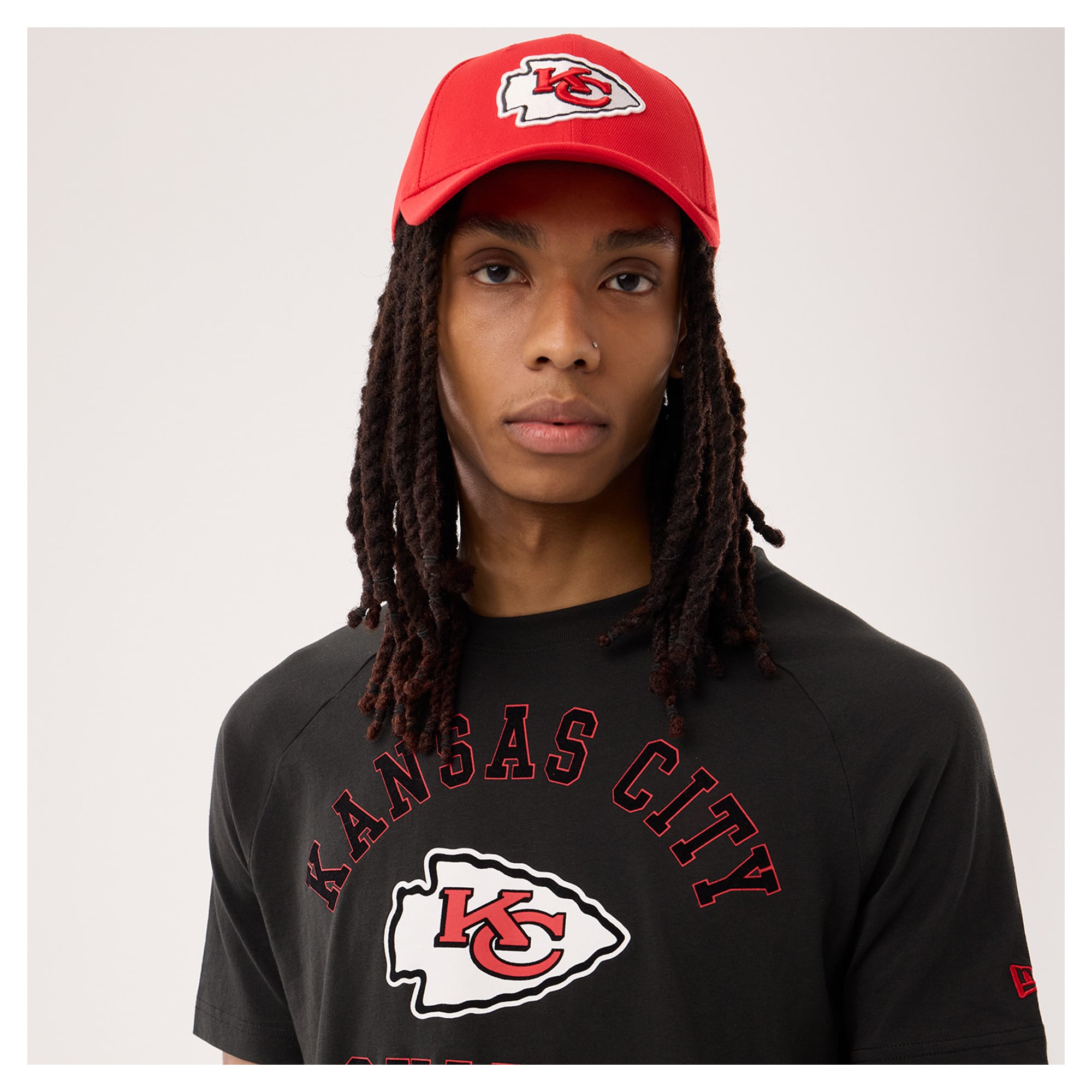 Men's New Era Black Kansas City Chiefs Functional Fandom T-Shirt