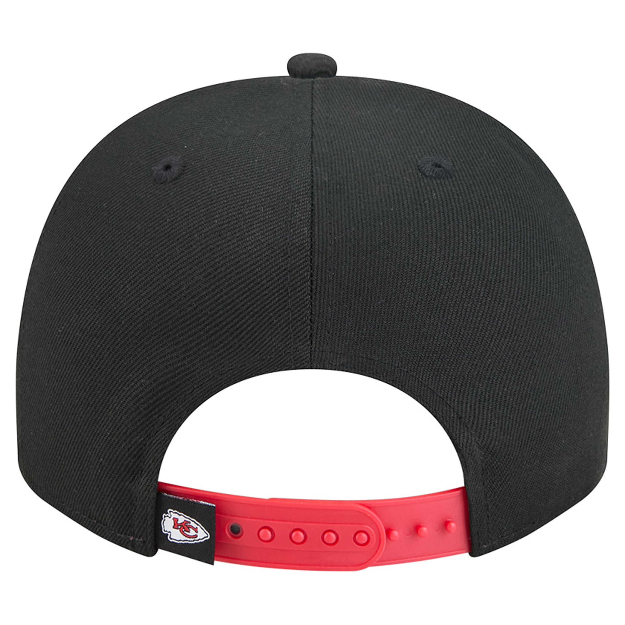 Men's New Era Black Kansas City Chiefs Proud A-Frame 9FIFTY Snapback Hat