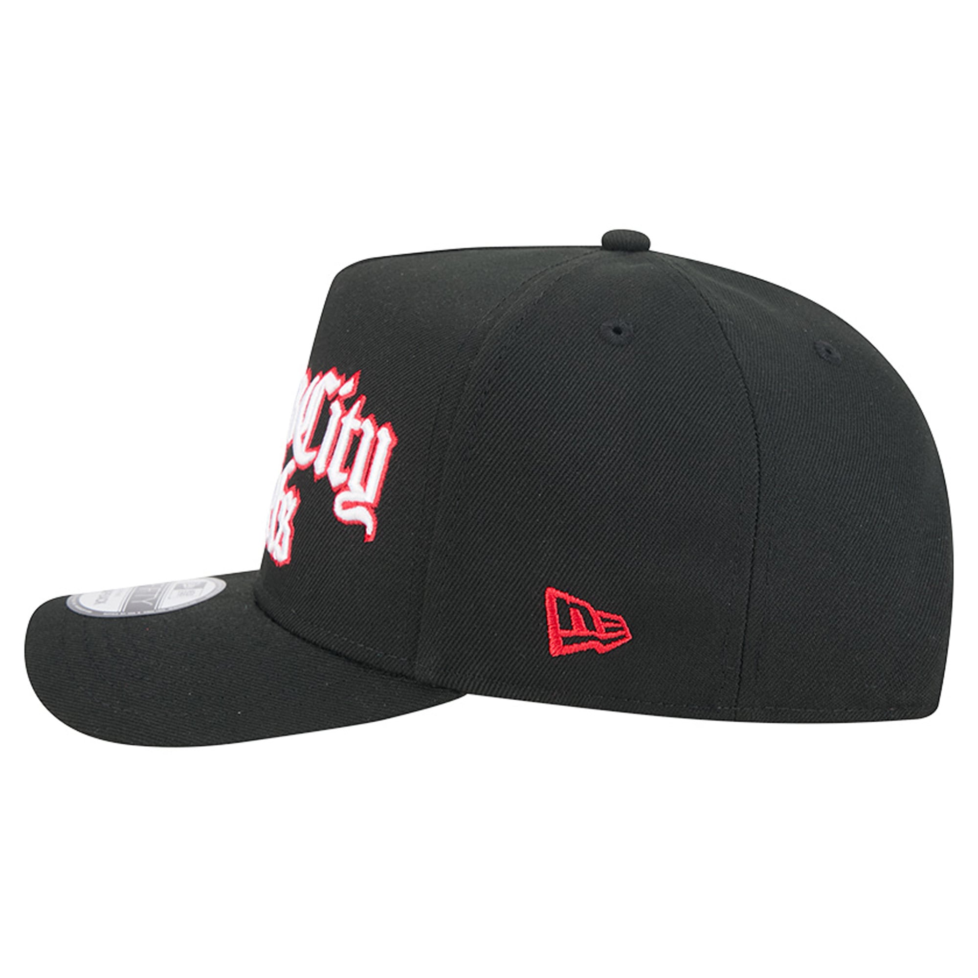 Men's New Era Black Kansas City Chiefs Proud A-Frame 9FIFTY Snapback Hat