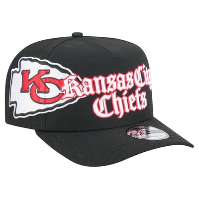 Kansas City Chiefs New Era Proud A-Frame 9FIFTY Snapback Hat - Black