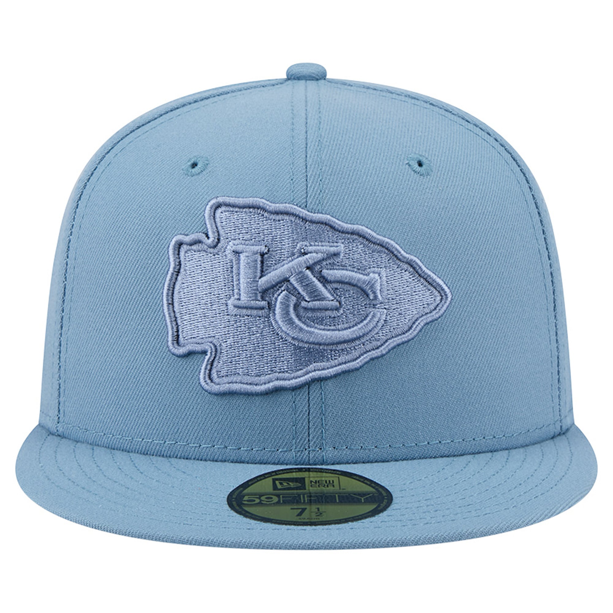Casquette ajustée New Era 59FIFTY bleue pour homme, Kansas City Chiefs, color pack