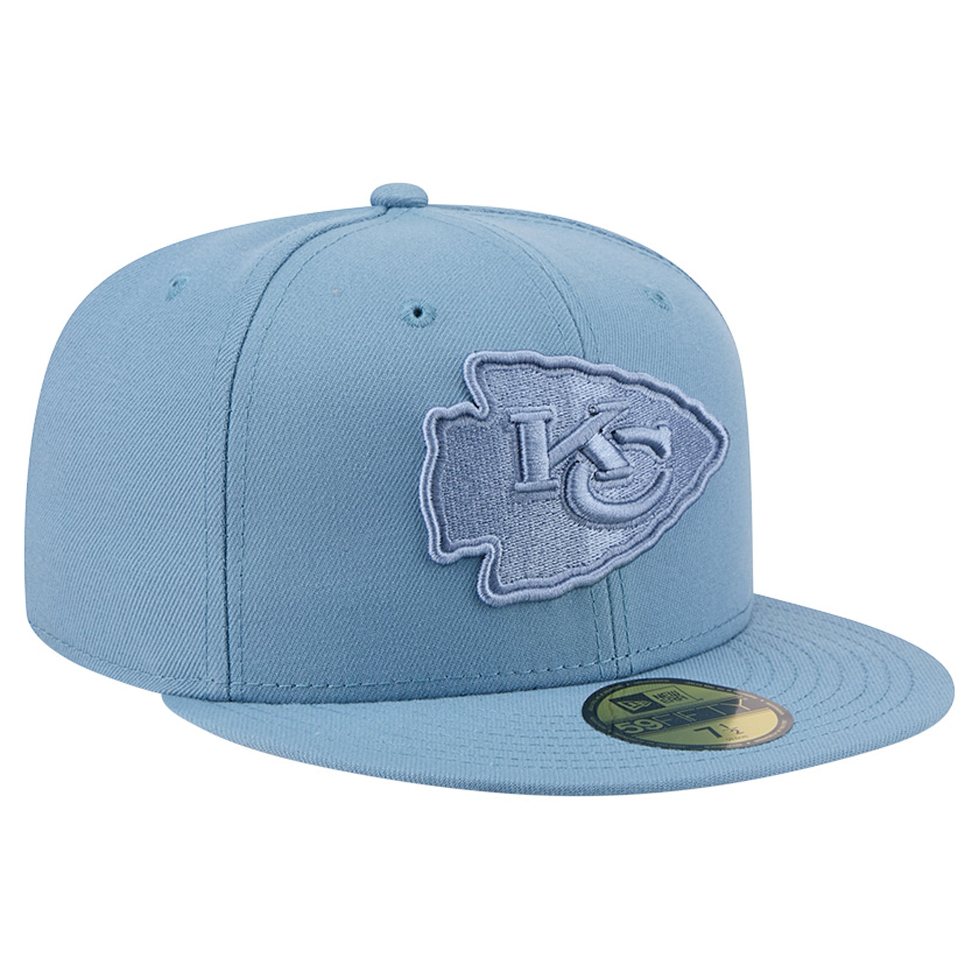 Casquette ajustée New Era 59FIFTY bleue pour homme, Kansas City Chiefs, color pack