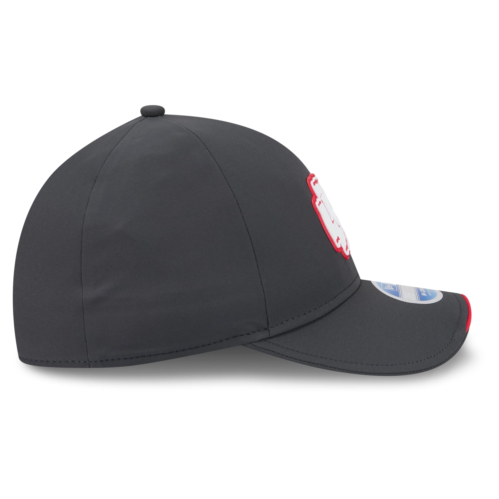 Casquette extensible New Era 39THIRTY M-Crown pour homme, couleur anthracite, Kansas City Chiefs 2026, idéale les temps froids.