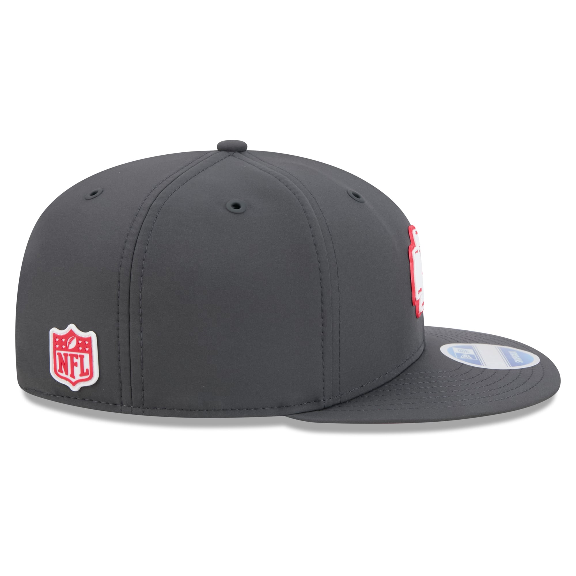 Casquette snapback New Era 9FIFTY pour homme, couleur anthracite, Kansas City Chiefs, édition spéciale 2026, idéale pour les temps froids.