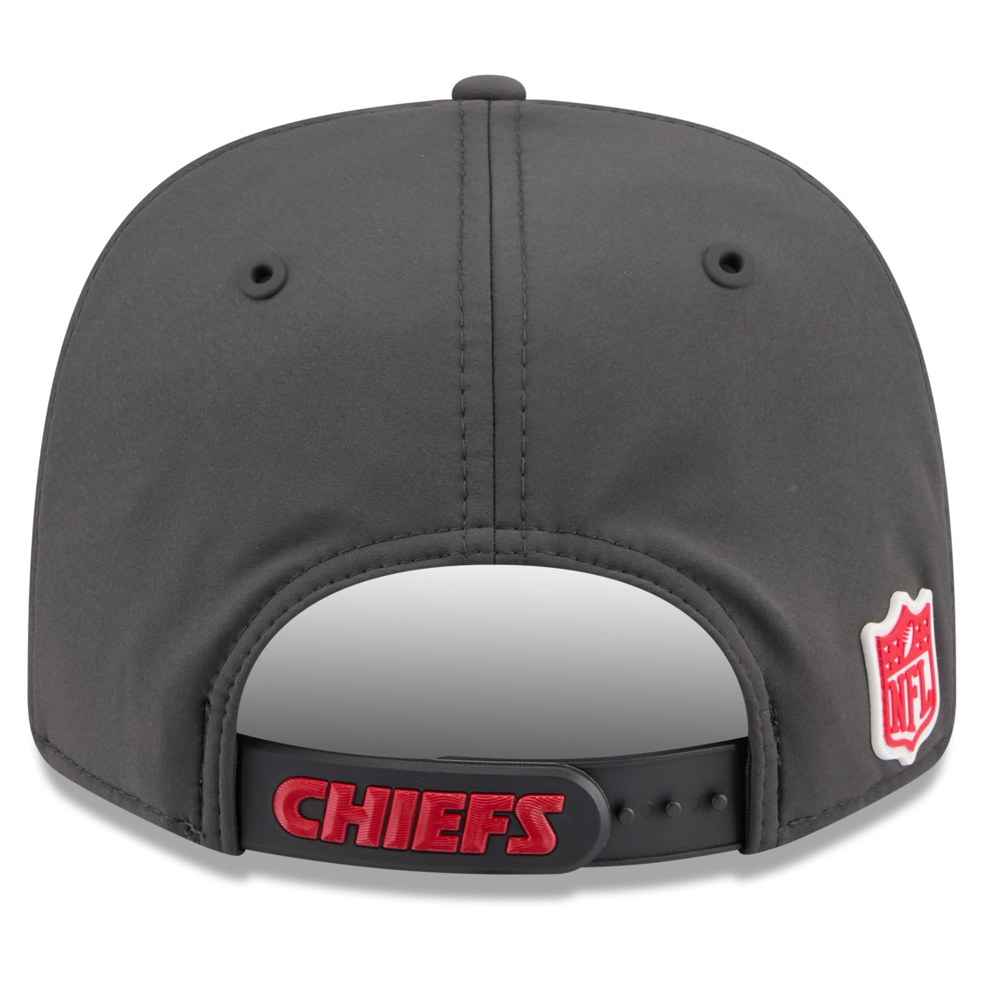 Casquette ajustable New Era 9SEVENTY pour homme, couleur anthracite, Kansas City Chiefs, édition limitée 2026, idéale pour les temps froids.