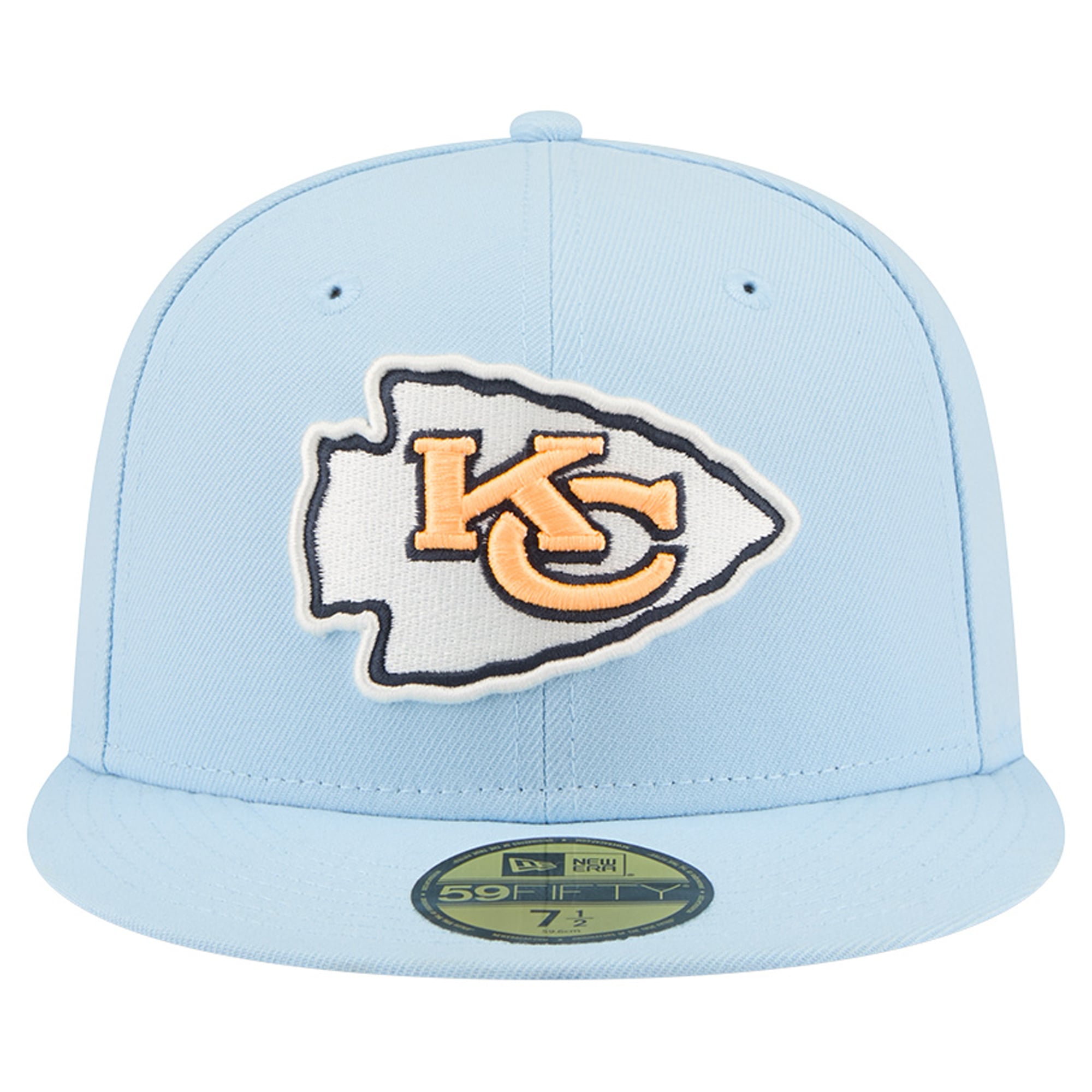 Men's New Era Coastal Blue Kansas City Chiefs 59FIFTY Fitted Hat