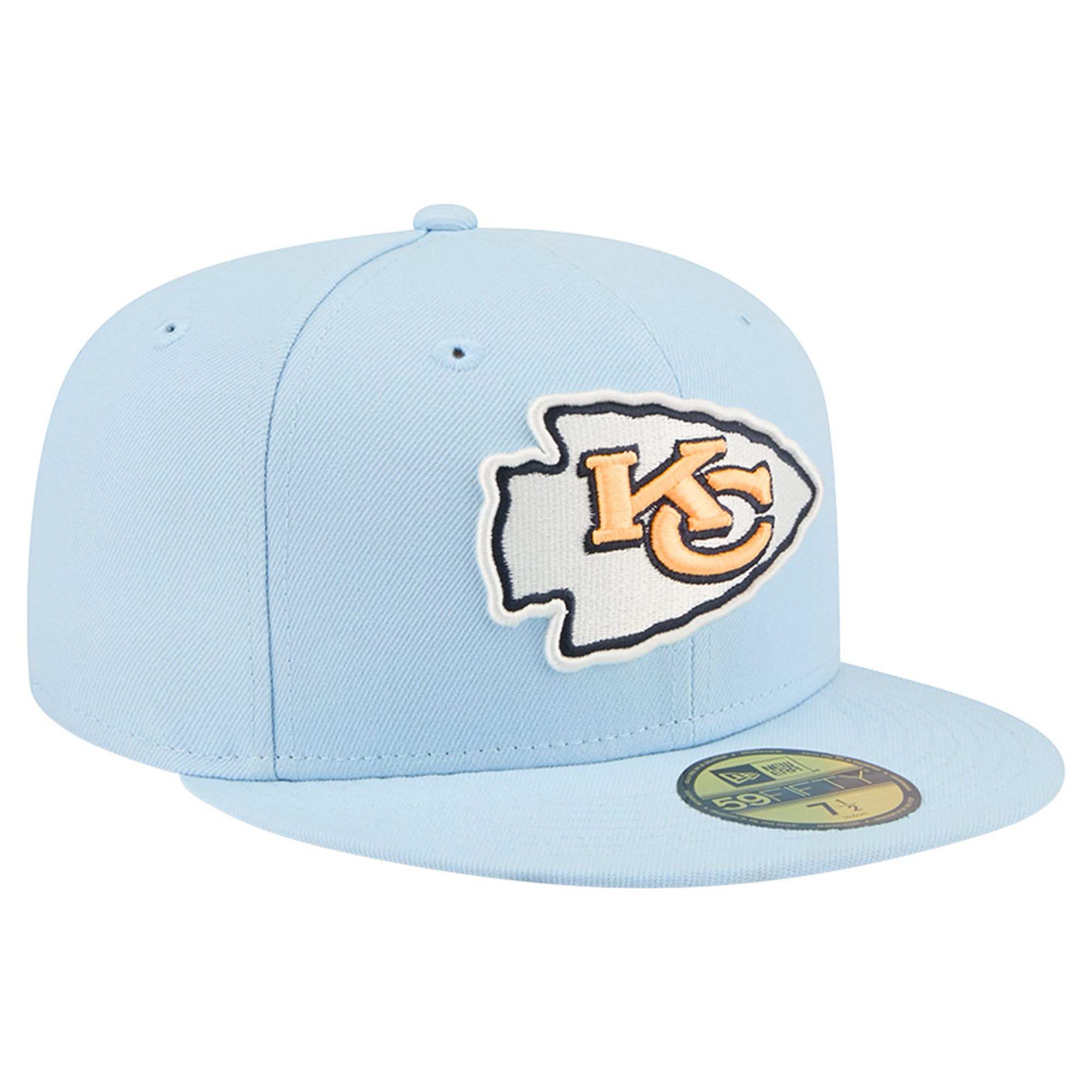 Men's New Era Coastal Blue Kansas City Chiefs 59FIFTY Fitted Hat