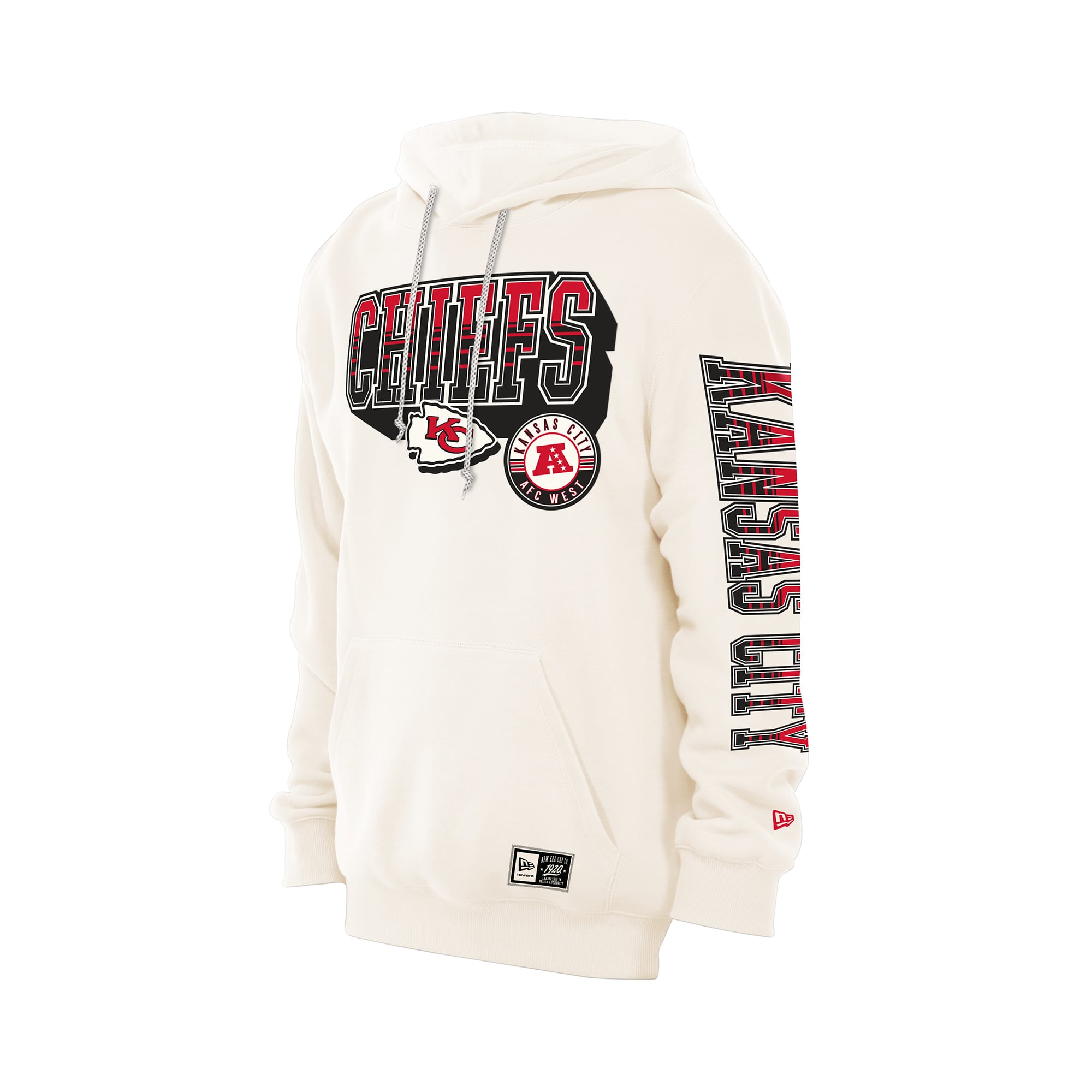 Men's New Era Cream Kansas City Chiefs Dune Dust Hoodie