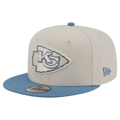 Kansas City Chiefs New Era Color Pack Two-Tone 9FIFTY Snapback Hat - Cream/Blue