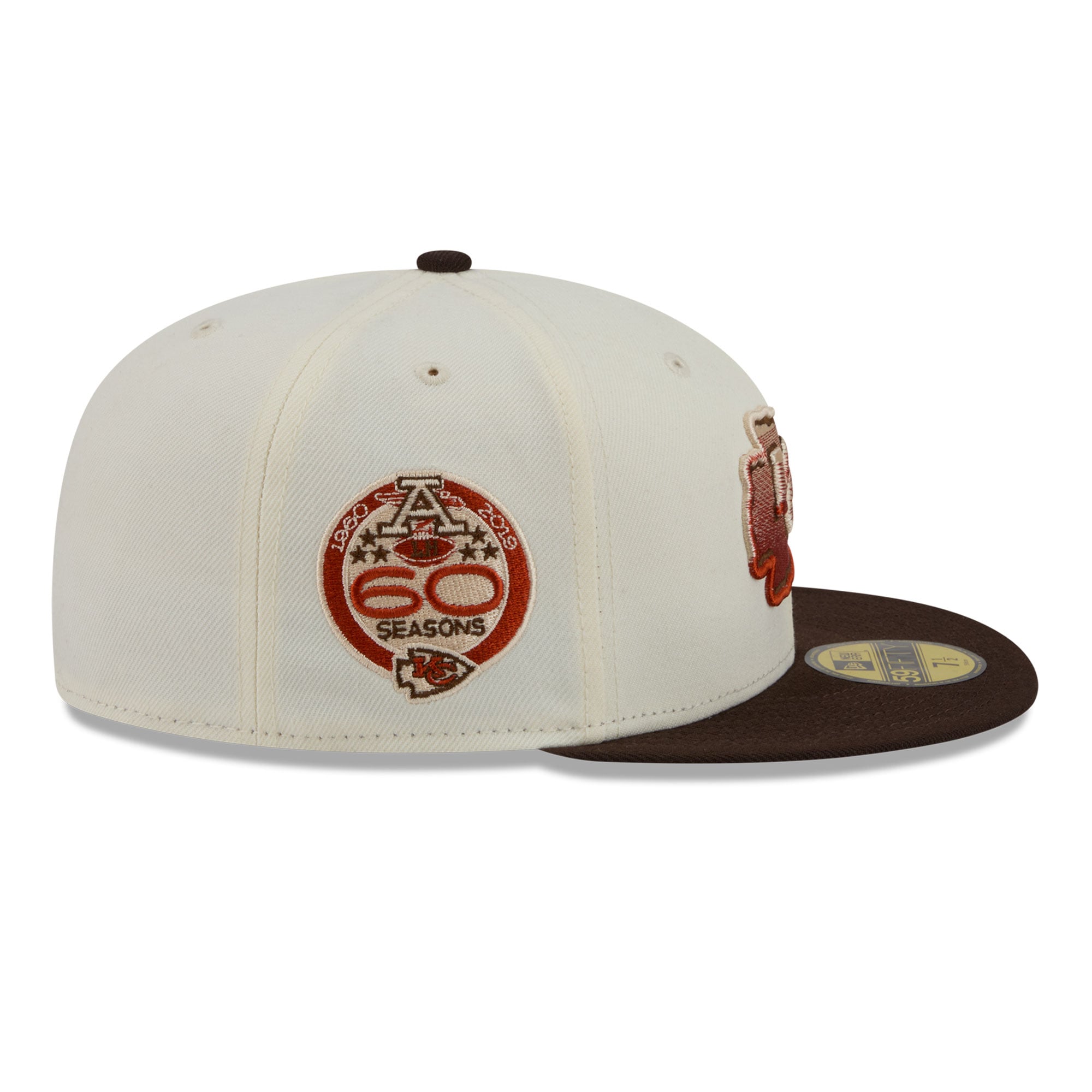 Men's New Era Cream/Brown Kansas City Chiefs Pumpkin Spice 59FIFTY Fitted Hat