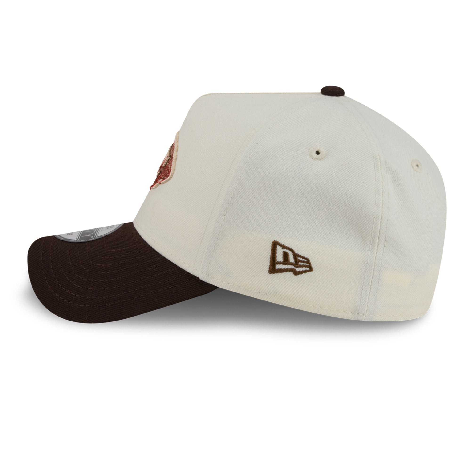Men's New Era Cream/Brown Kansas City Chiefs Pumpkin Spice A-Frame 9FORTY Adjustable Hat