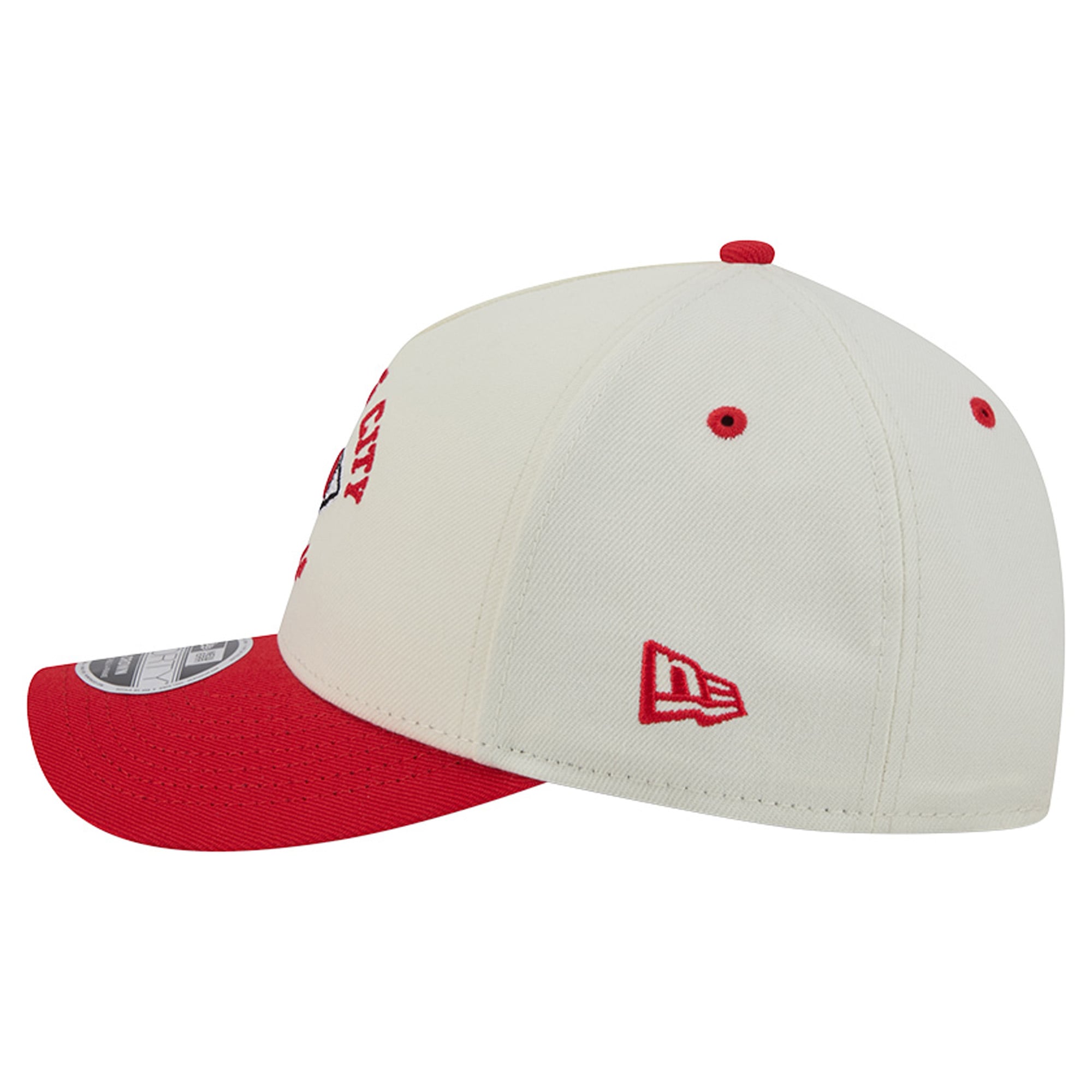 Casquette ajustable New Era crème/rouge Kansas City Chiefs Arch 9FORTY A-Frame M-Crown pour homme