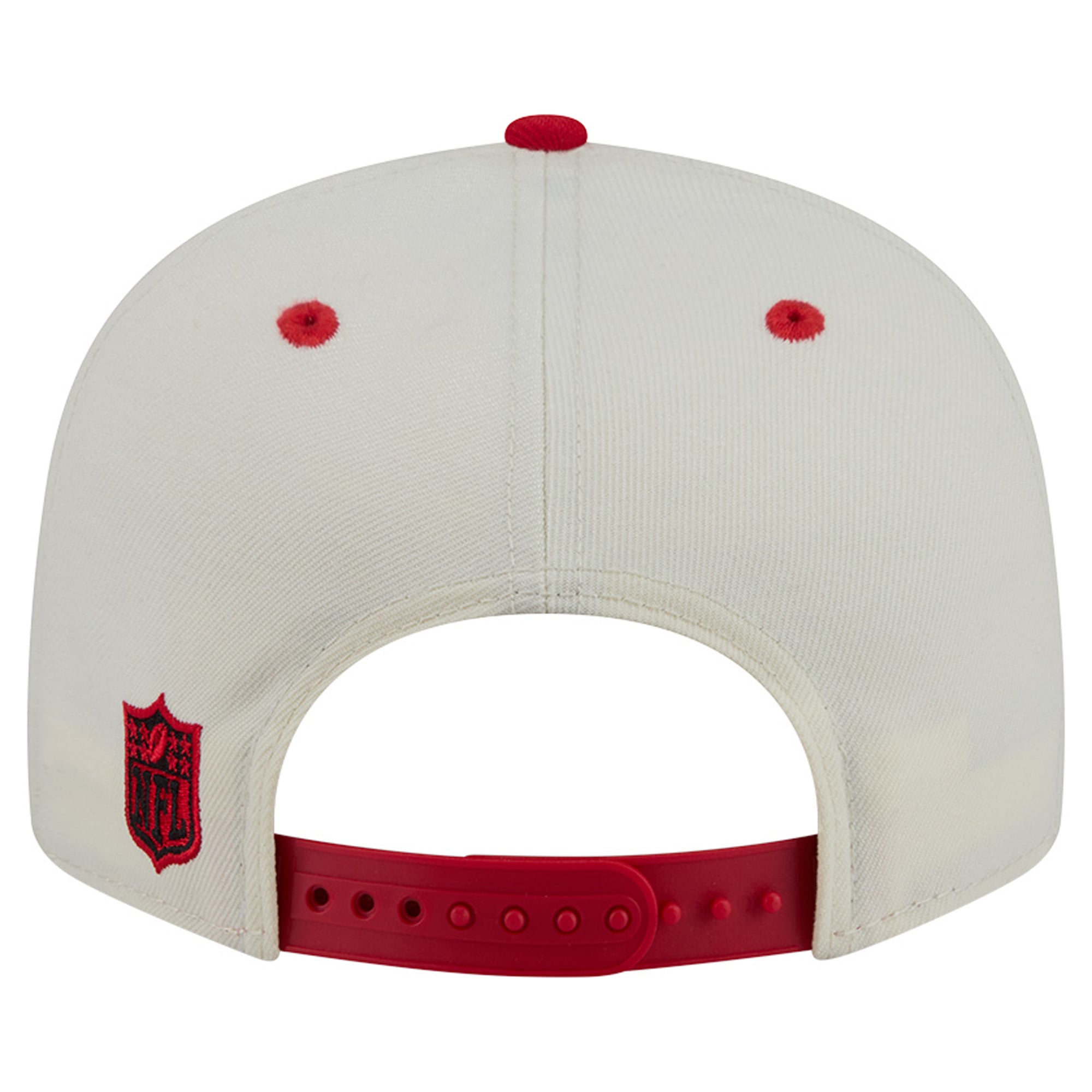 Casquette snapback New Era Classic 9FIFTY crème/rouge pour homme, Kansas City Chiefs