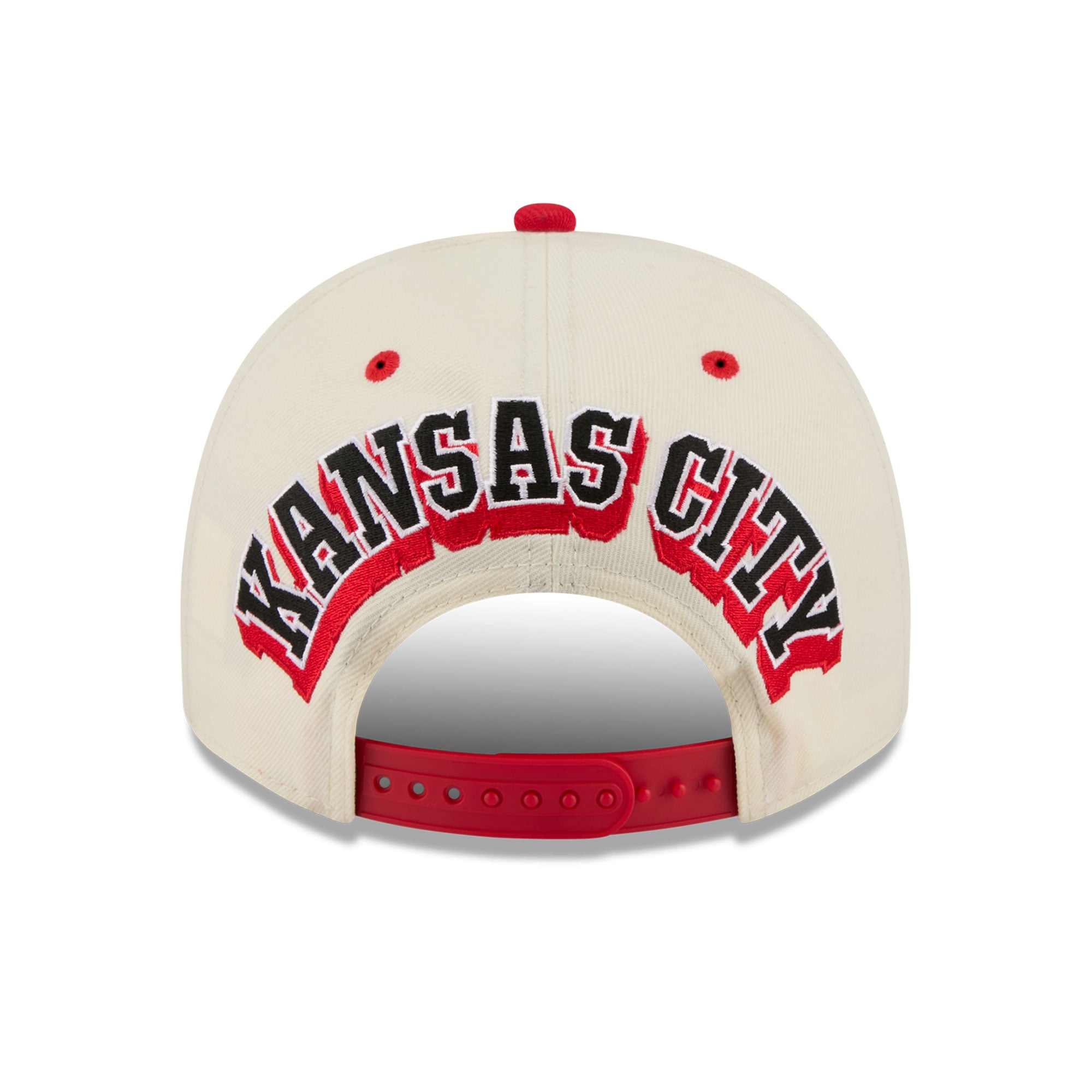 Casquette snapback New Era 9FIFTY crème/rouge Kansas City Chiefs pour homme