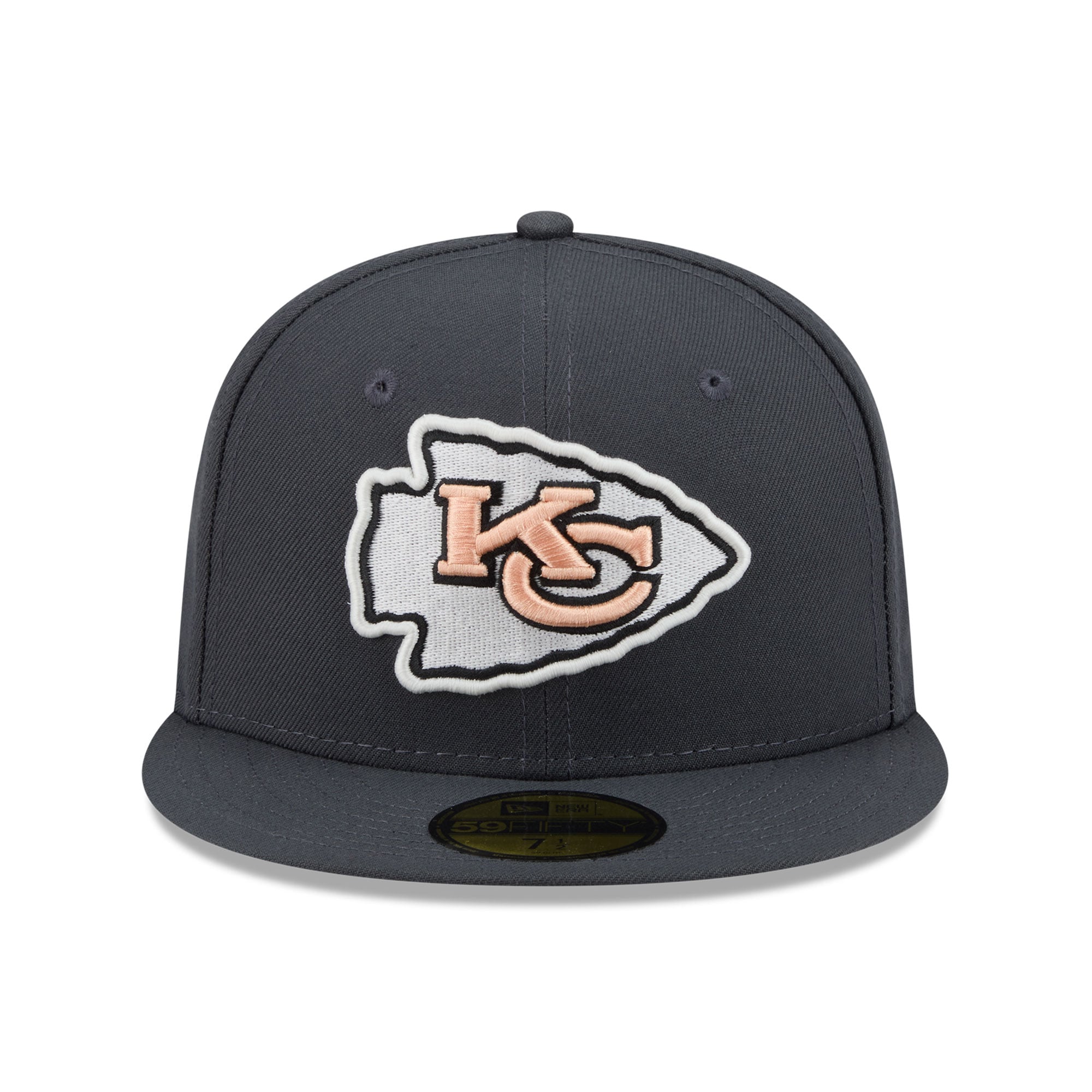 Men's New Era Gray Kansas City Chiefs Fall Glow 59FIFTY Fitted Hat