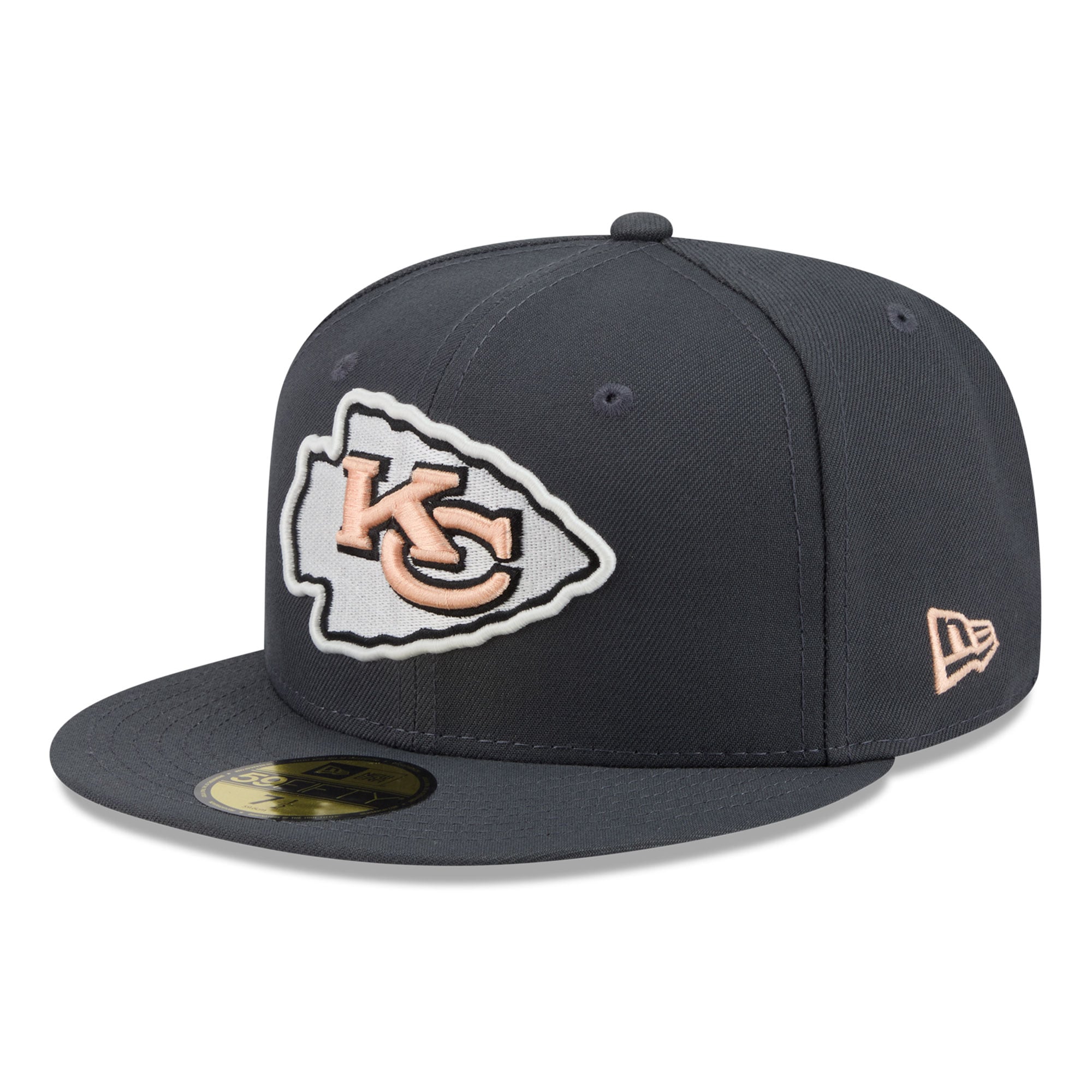 Men's New Era Gray Kansas City Chiefs Fall Glow 59FIFTY Fitted Hat