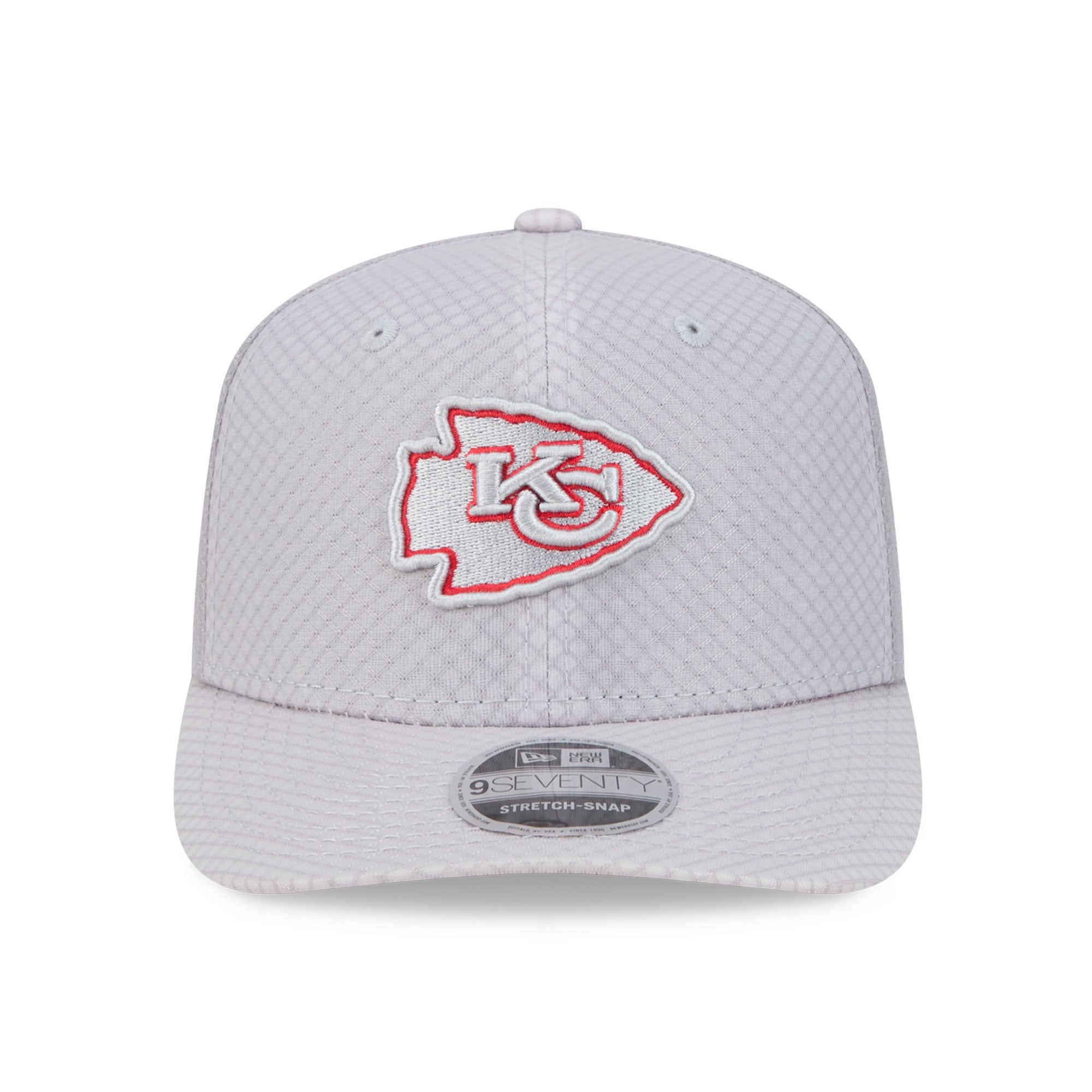 Casquette ajustable New Era grise Kansas City Chiefs 9SEVENTY pour homme