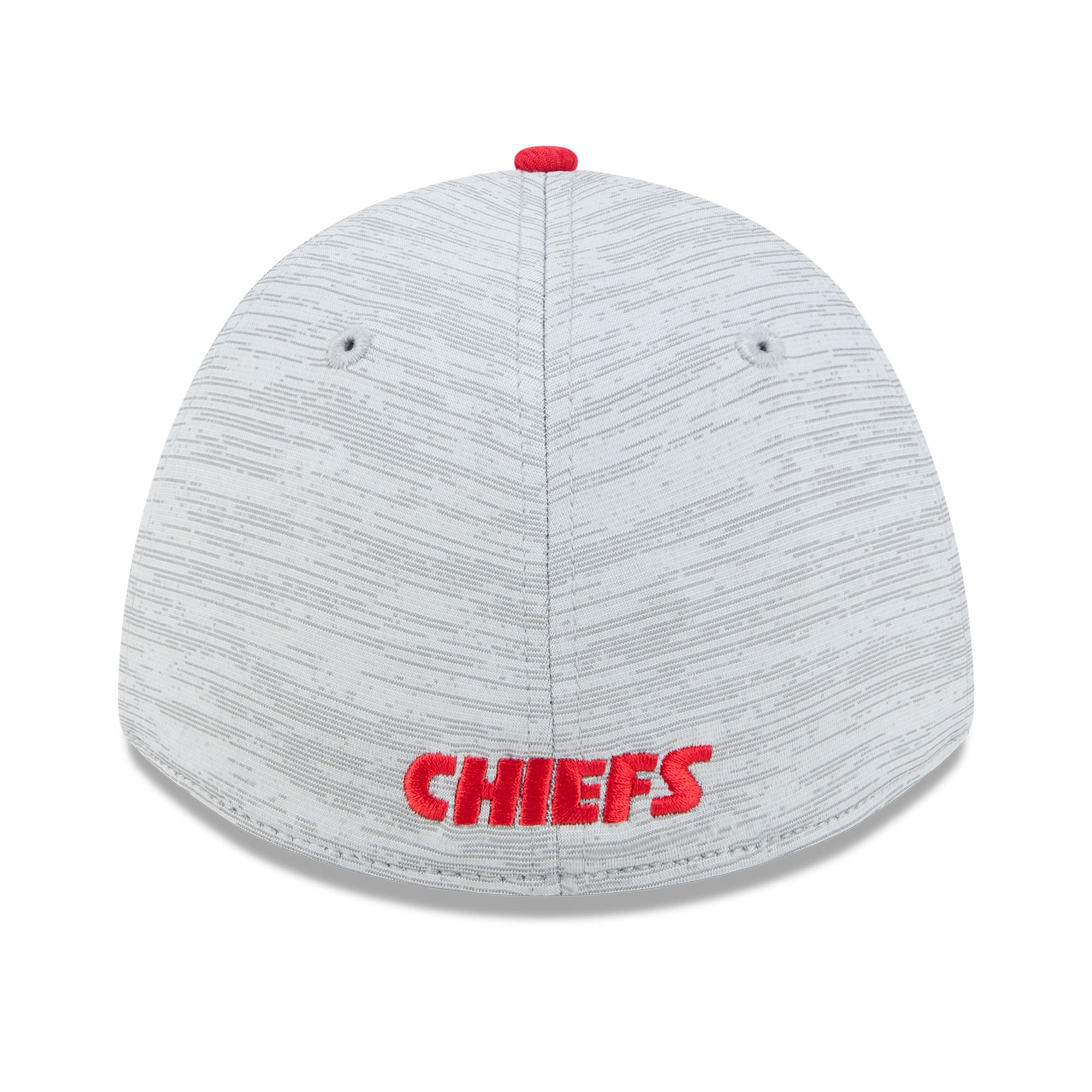 Casquette New Era Flex grise et rouge Kansas City Chiefs Tech M-Crown A-Frame 39THIRTY pour homme