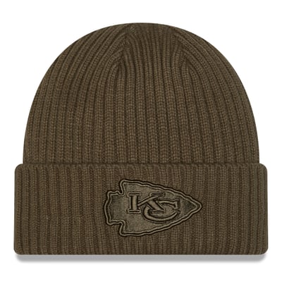 Kansas City Chiefs New Era Color Pack Cuffed Knit Hat - Olive
