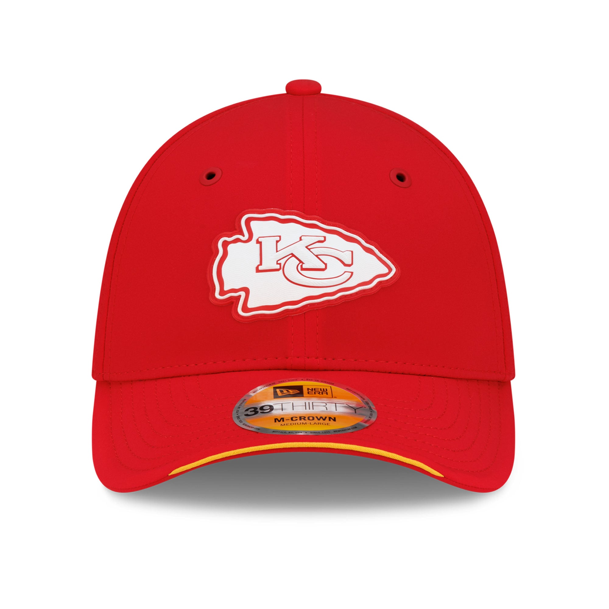 Casquette New Era rouge Kansas City Chiefs 2026 Sideline 39THIRTY M-Crown Flex pour homme