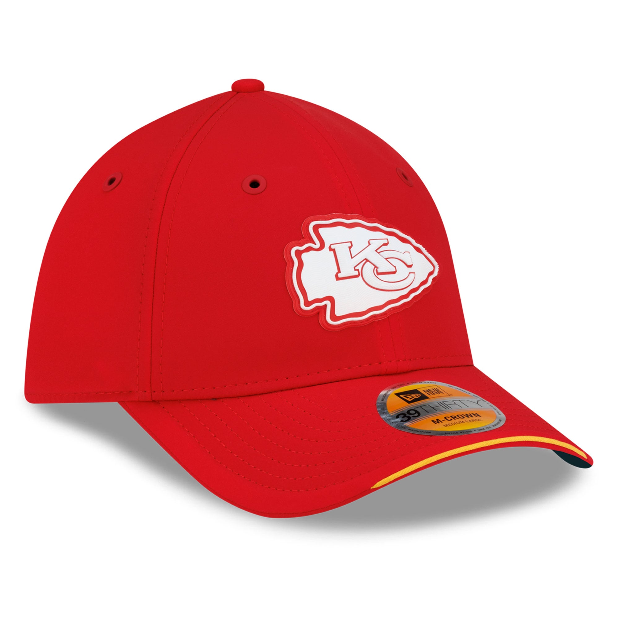 Casquette New Era rouge Kansas City Chiefs 2026 Sideline 39THIRTY M-Crown Flex pour homme