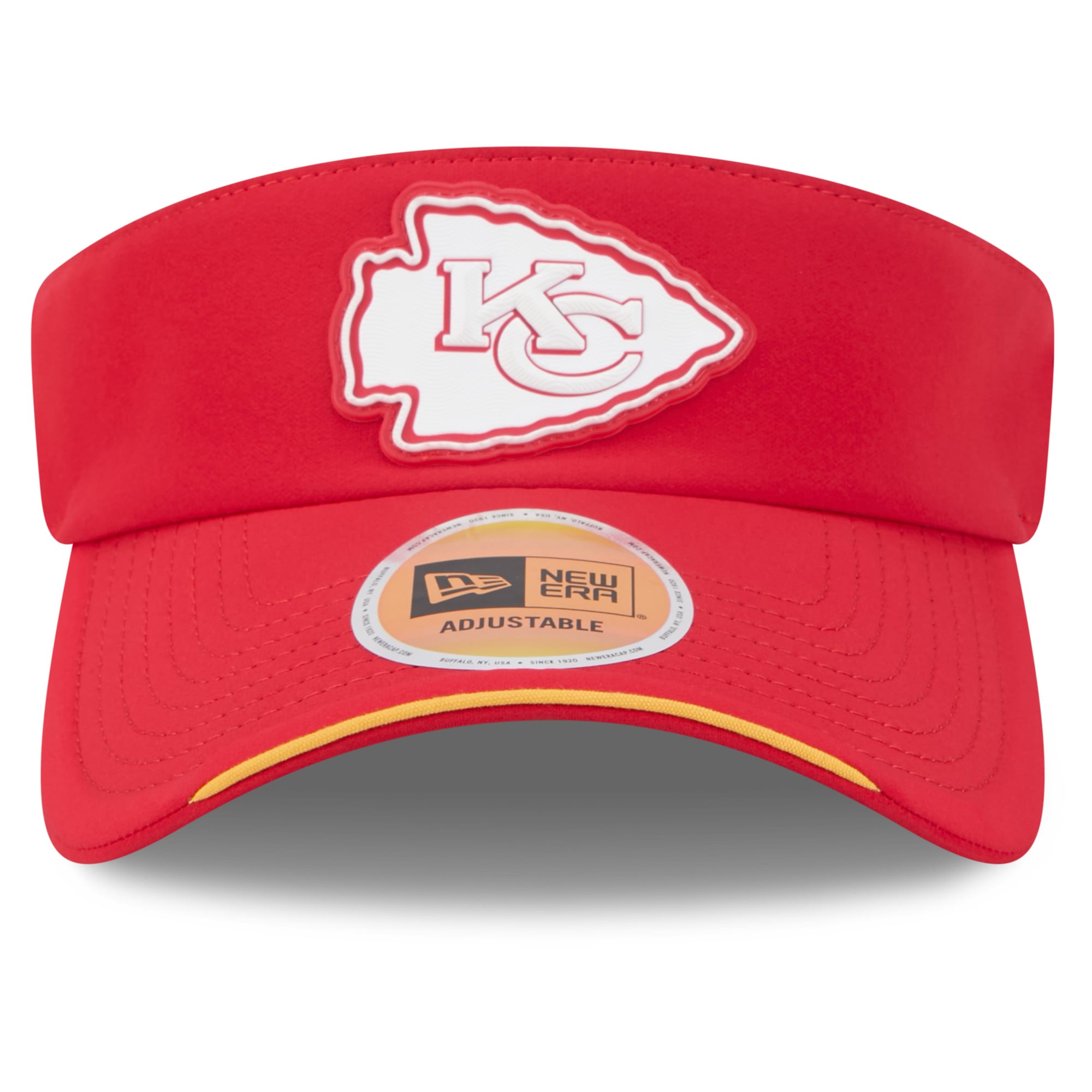 Men's New Era Red Kansas City Chiefs 2026 Sideline Adjustable Visor
