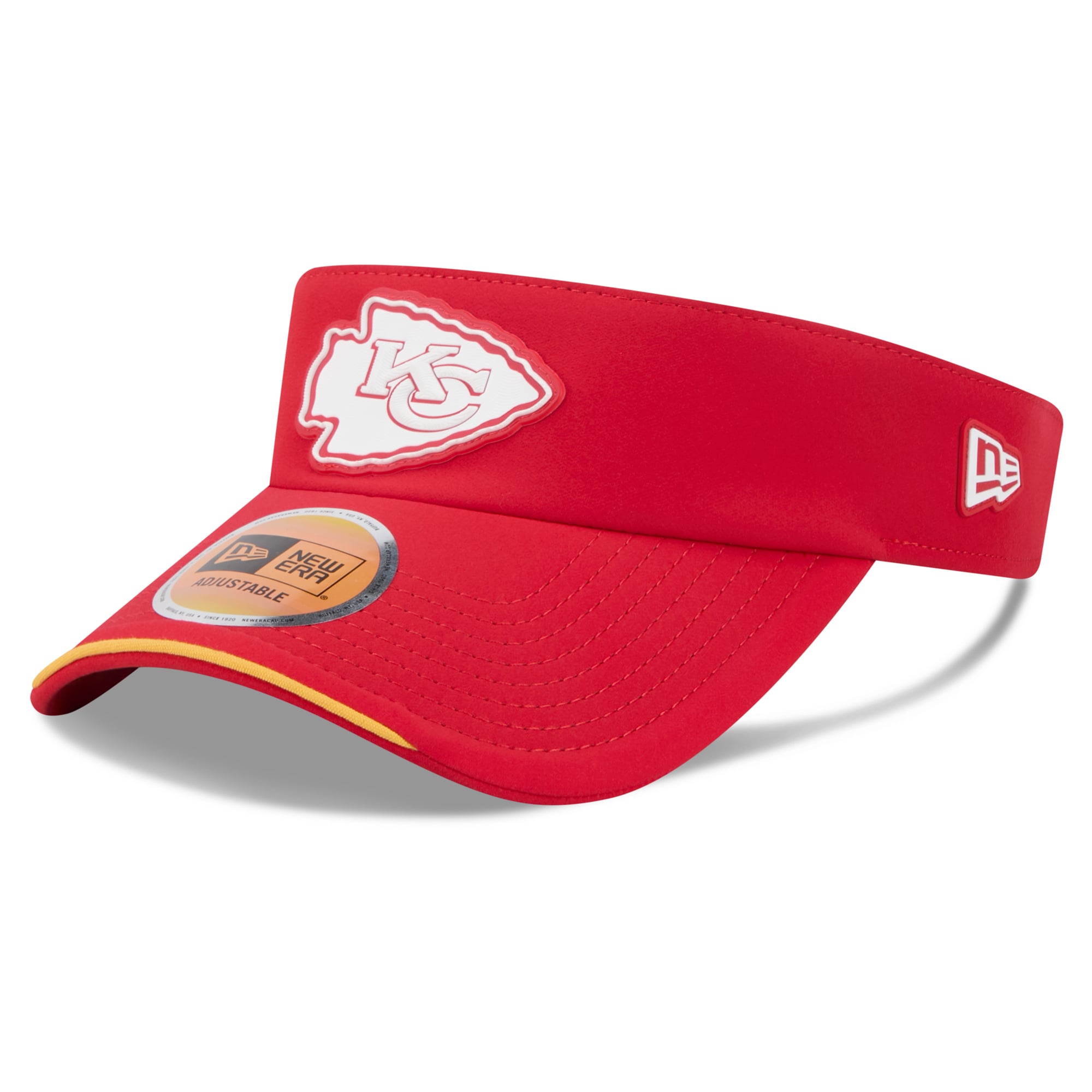 Men's New Era Red Kansas City Chiefs 2026 Sideline Adjustable Visor