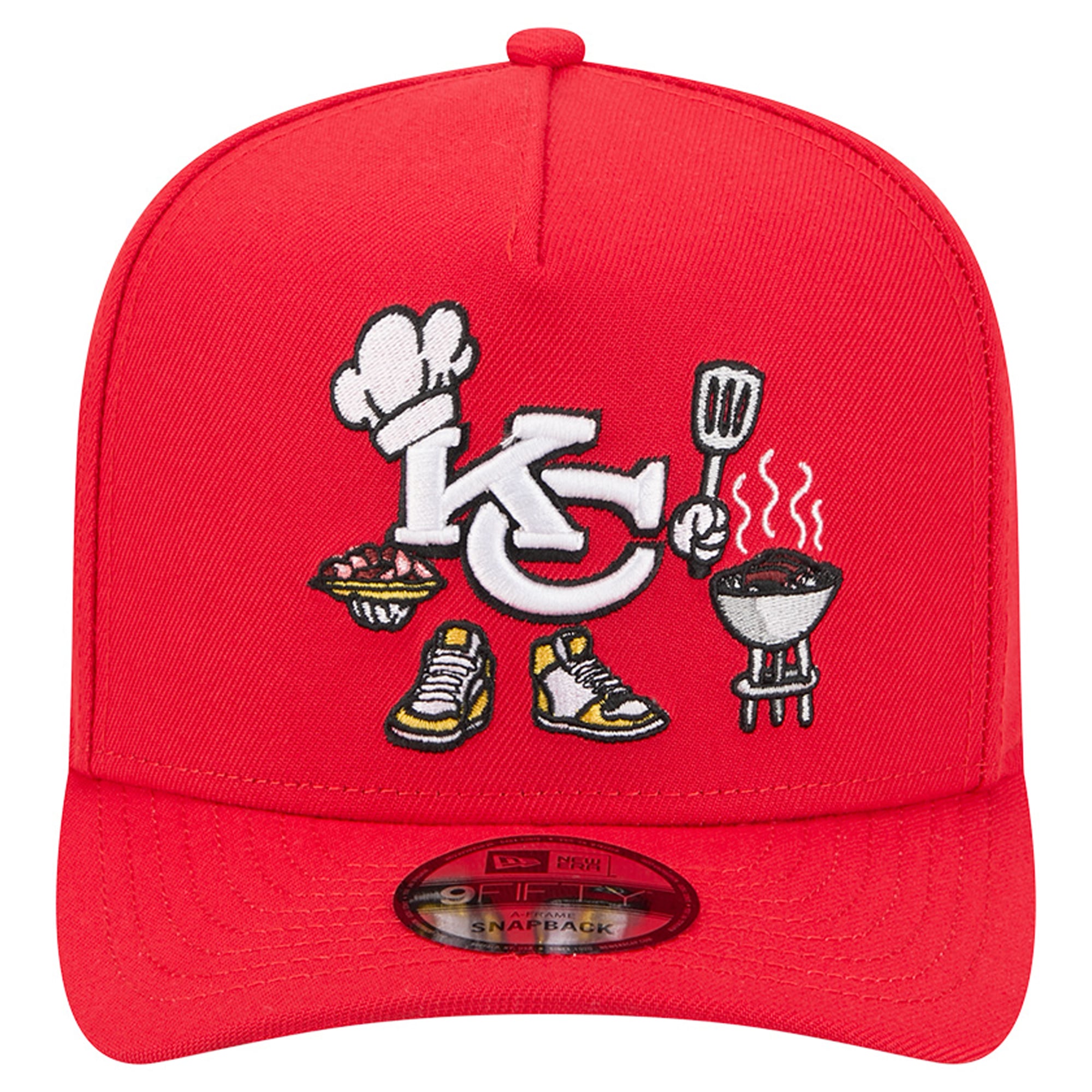 Casquette snapback New Era 9FIFTY rouge Kansas City Chiefs pour homme