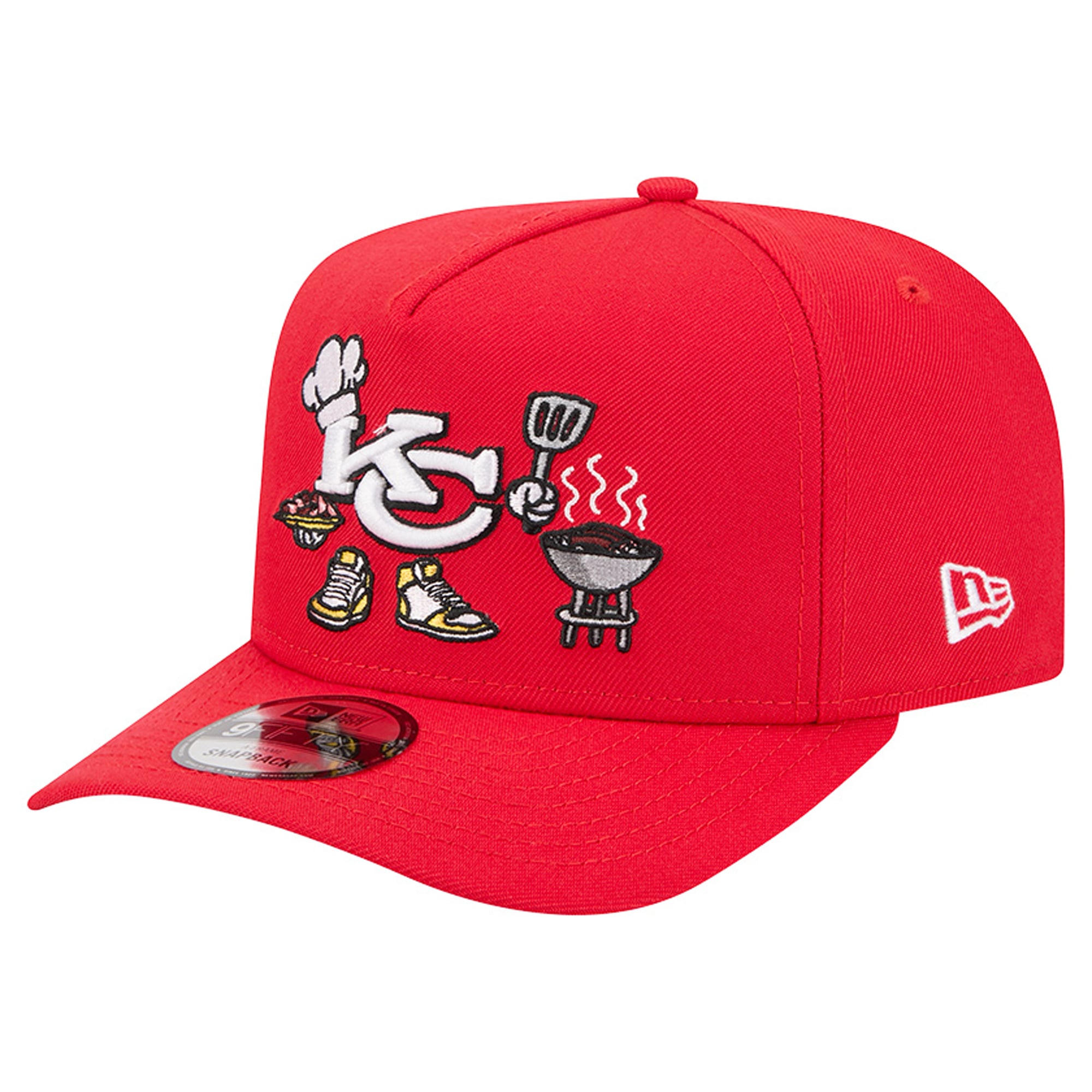 Casquette snapback New Era 9FIFTY rouge Kansas City Chiefs pour homme