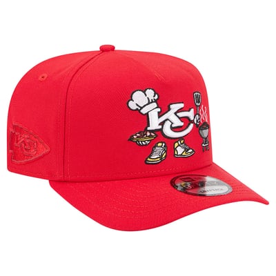 Kansas City Chiefs New Era Cartoon A-Frame 9FIFTY Snapback - Red