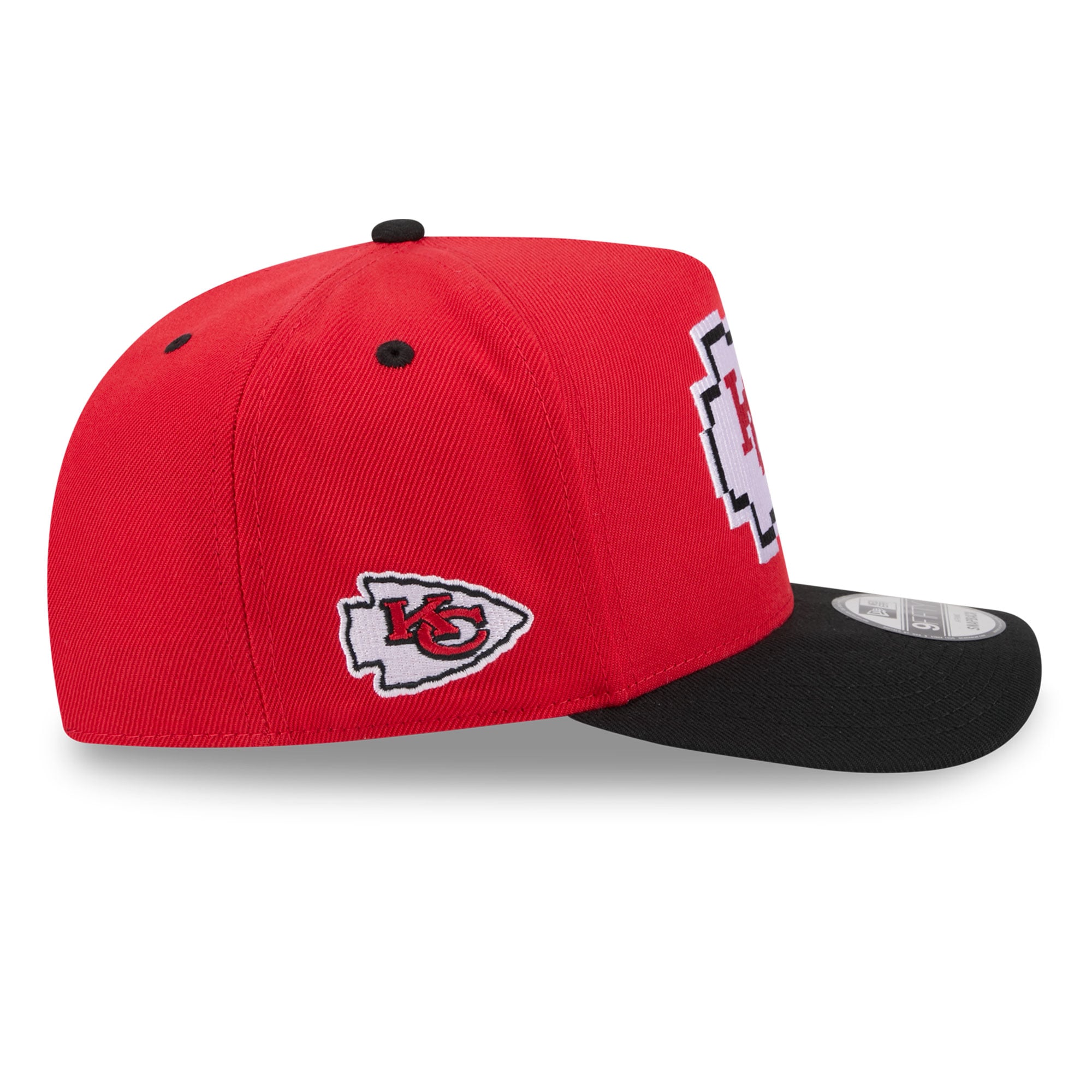Casquette snapback New Era rouge Kansas City Chiefs Pixel A-Frame 9FIFTY pour homme