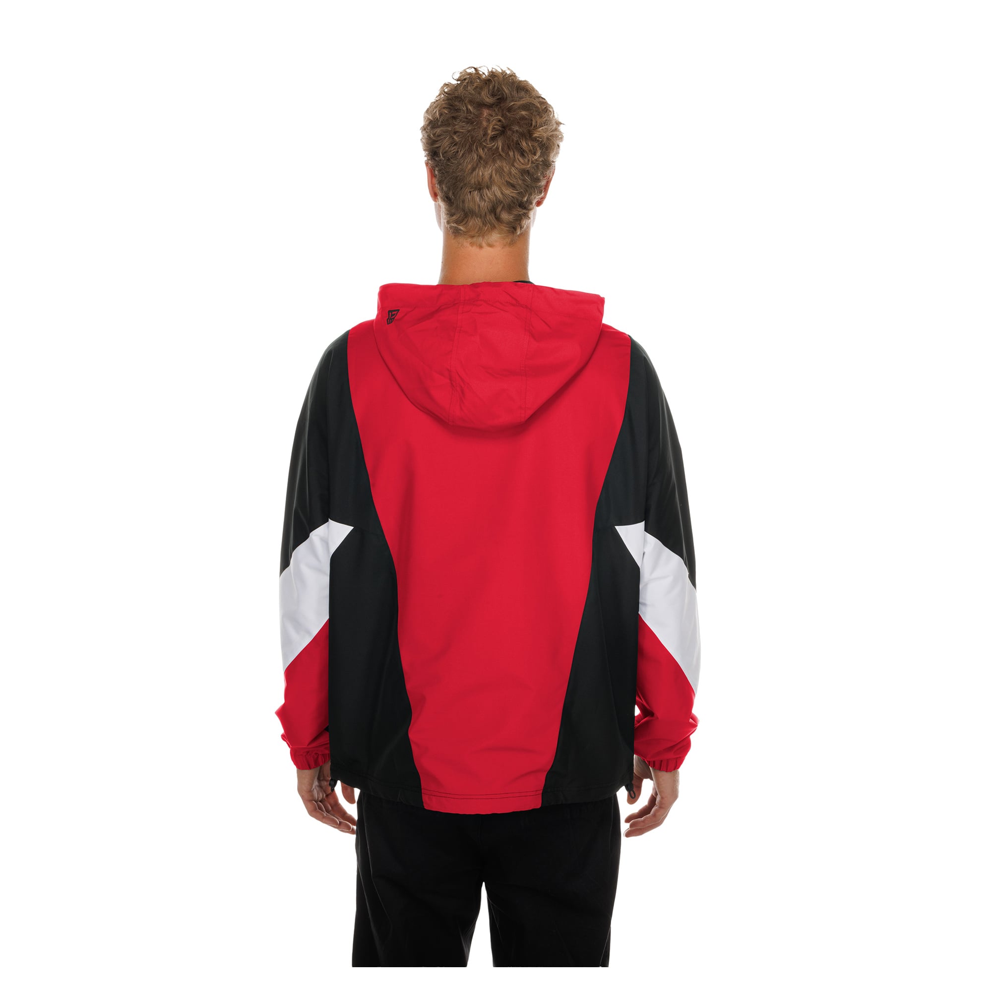 Men's New Era Red Kansas City Chiefs Quarter-Zip Windbreaker Jacket