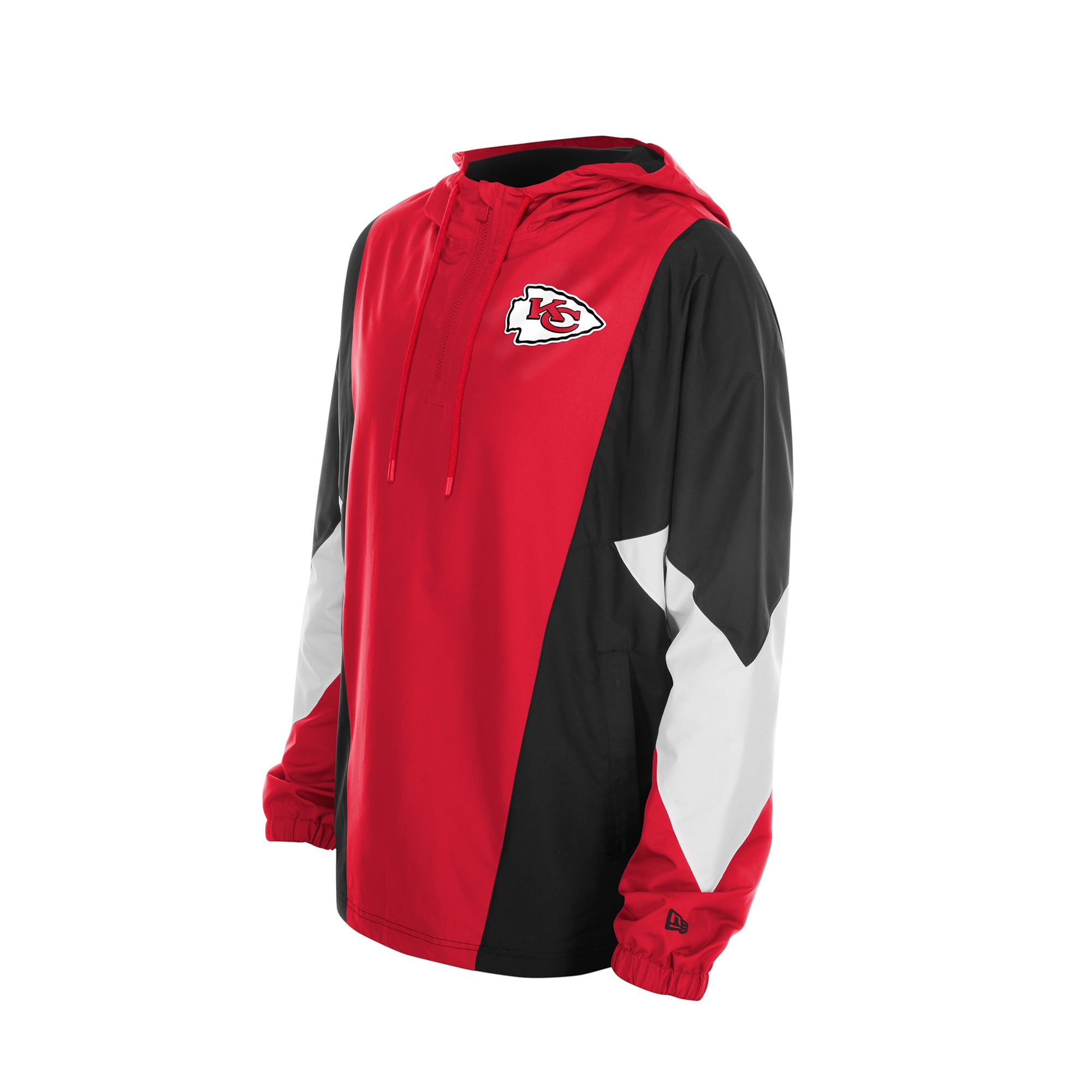 Men's New Era Red Kansas City Chiefs Quarter-Zip Windbreaker Jacket