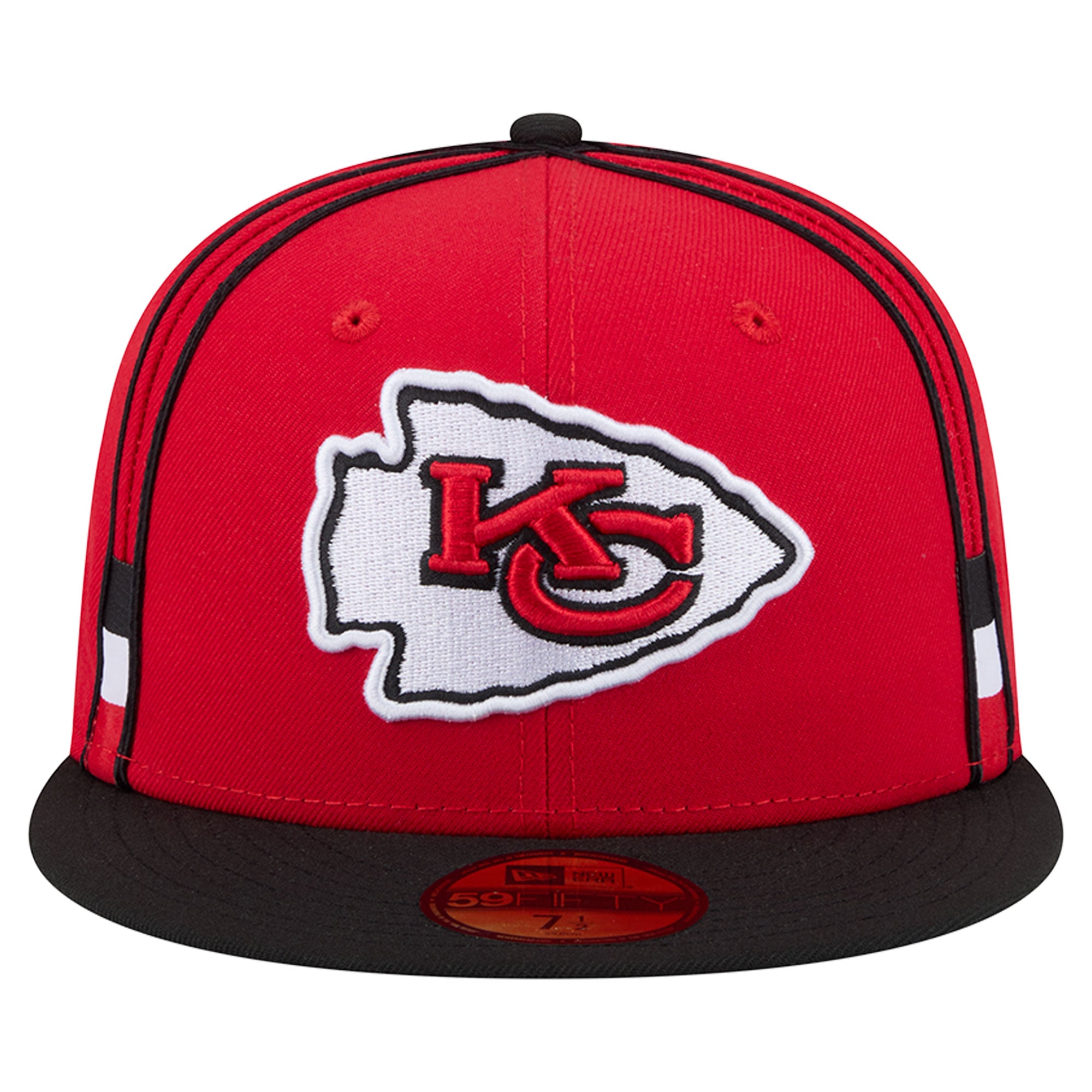 Men's New Era Red Kansas City Chiefs Soutache 59FIFTY Fitted Hat