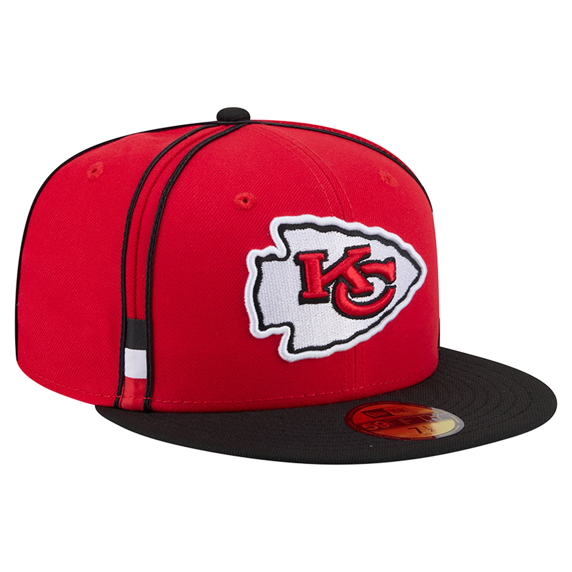 Men's New Era Red Kansas City Chiefs Soutache 59FIFTY Fitted Hat