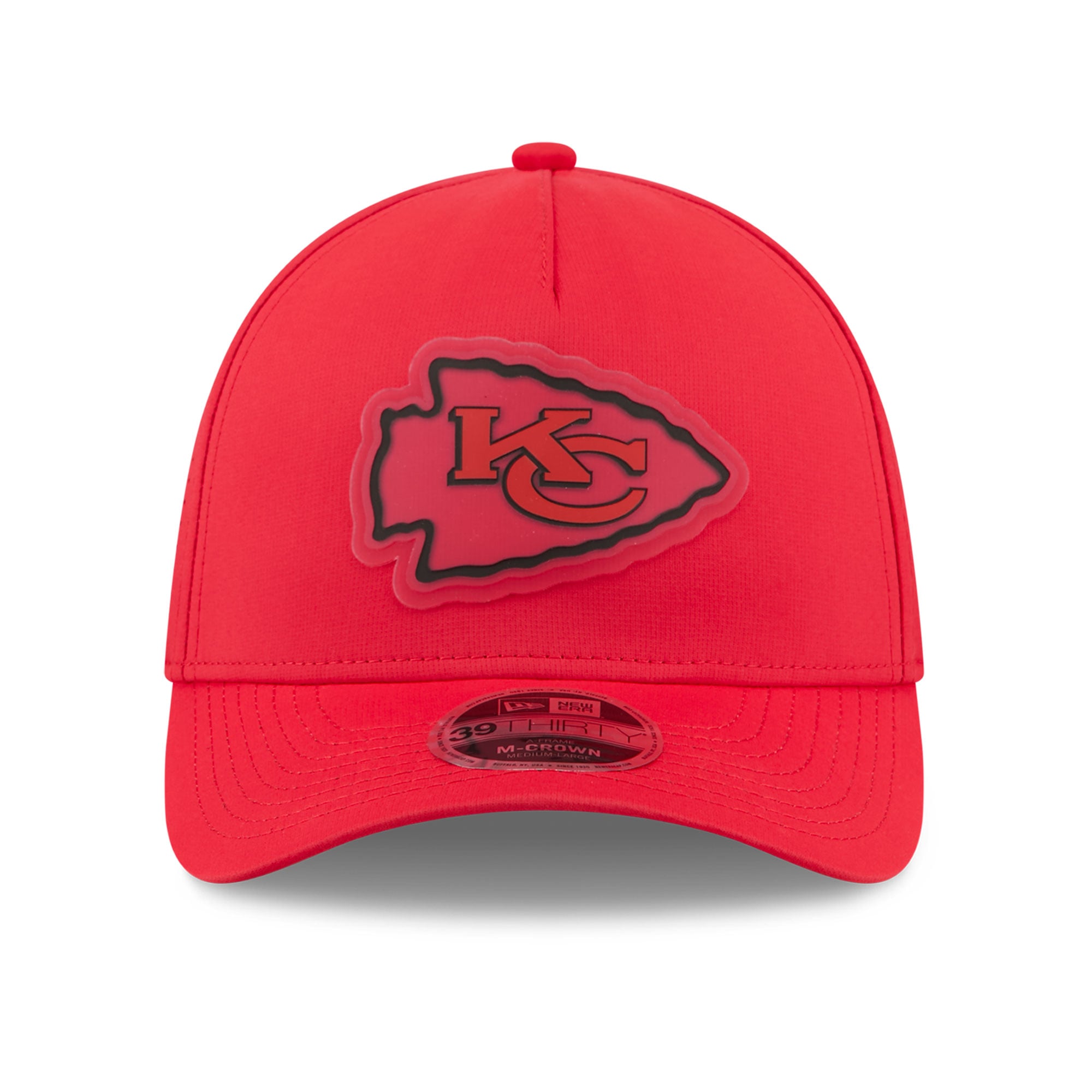 Casquette New Era rouge Kansas City Chiefs Tonal 39THIRTY A-Frame Flex pour homme