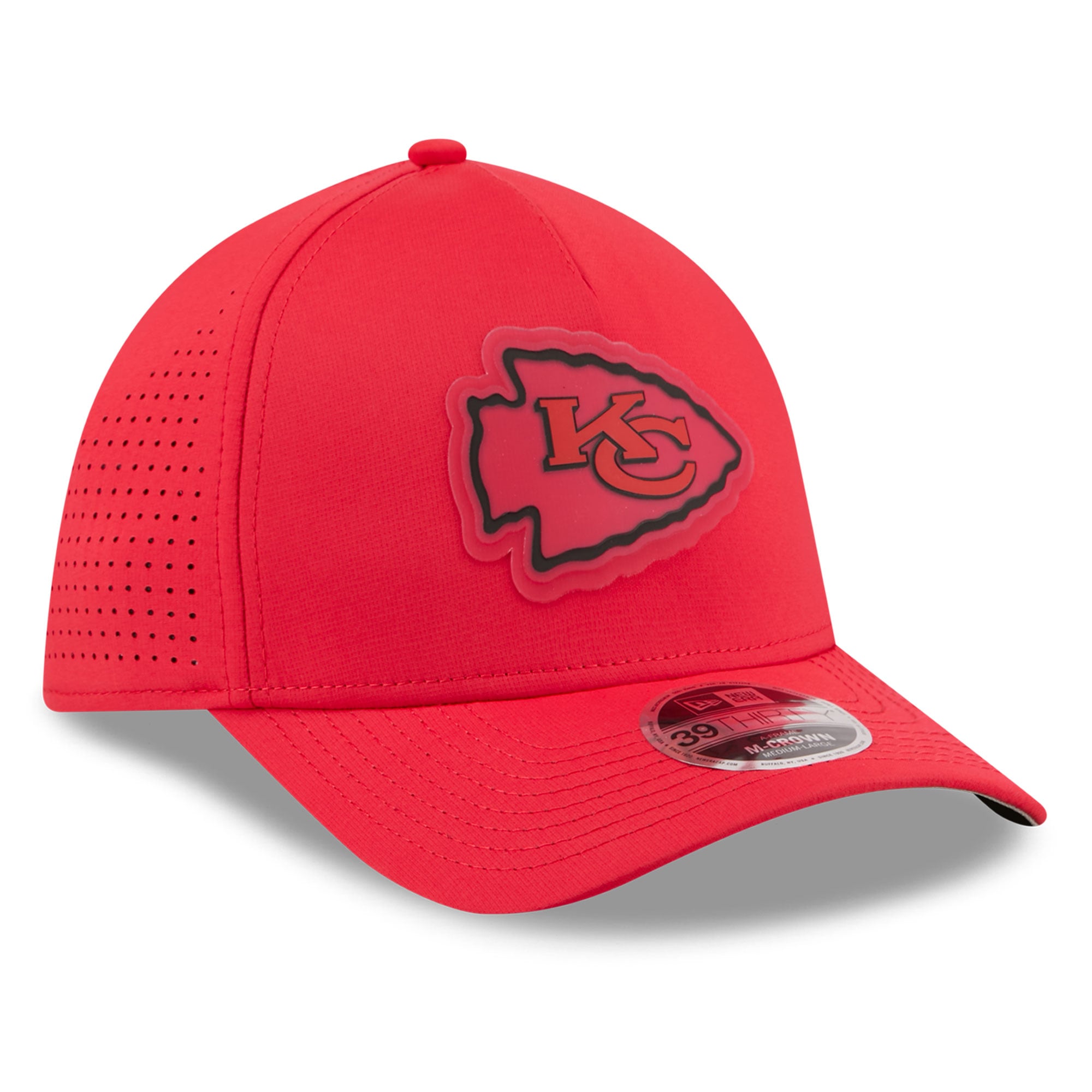 Casquette New Era rouge Kansas City Chiefs Tonal 39THIRTY A-Frame Flex pour homme
