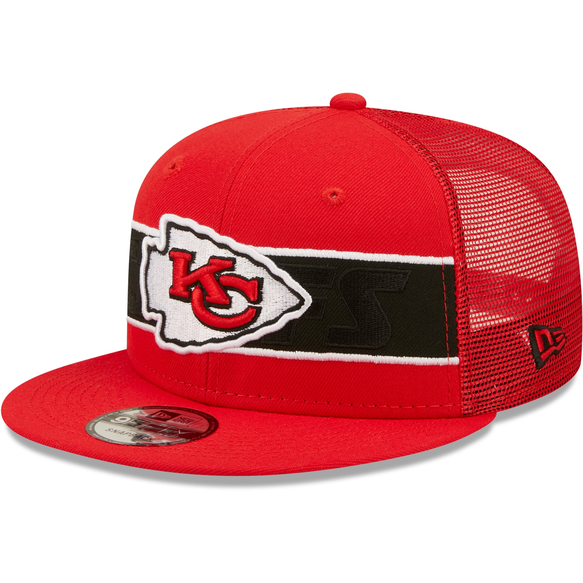 Men's New Era Red Kansas City Chiefs Tonal Band 9FIFTY Snapback Hat