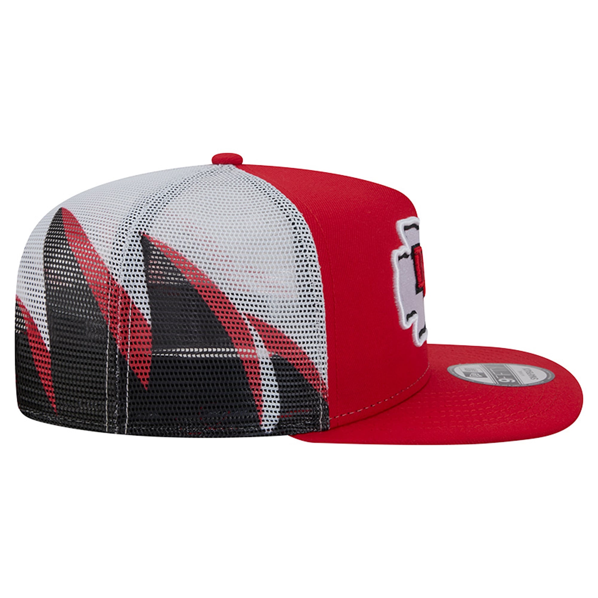 Casquette trucker New Era rouge/noire Kansas City Chiefs 9FIFTY Snapback pour homme