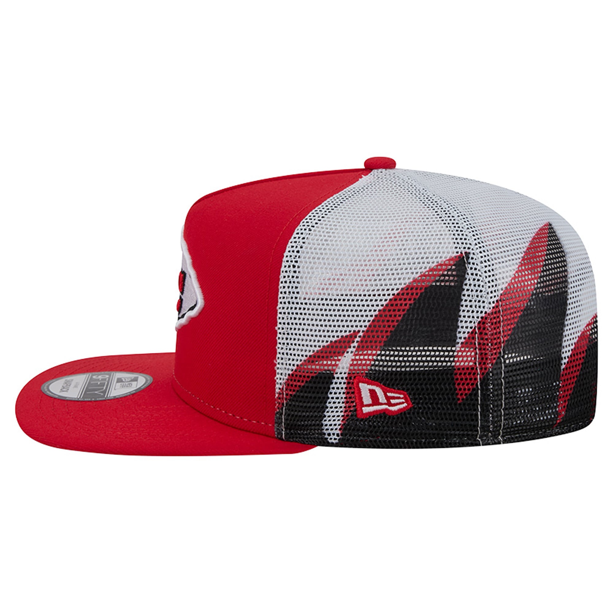 Casquette trucker New Era rouge/noire Kansas City Chiefs 9FIFTY Snapback pour homme