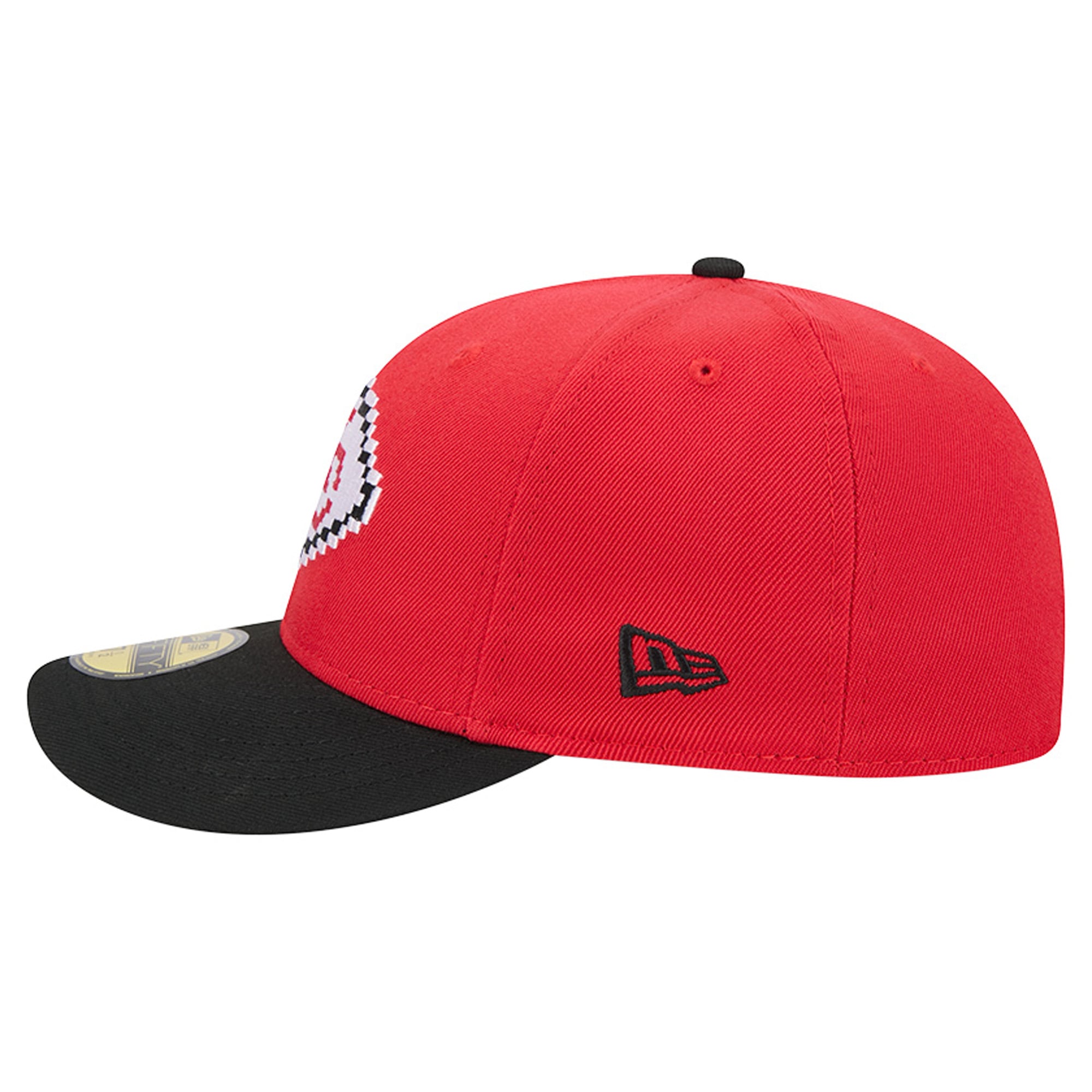 Men's New Era Red/Black Kansas City Chiefs Pixel Curved 59FIFTY Fitted Hat