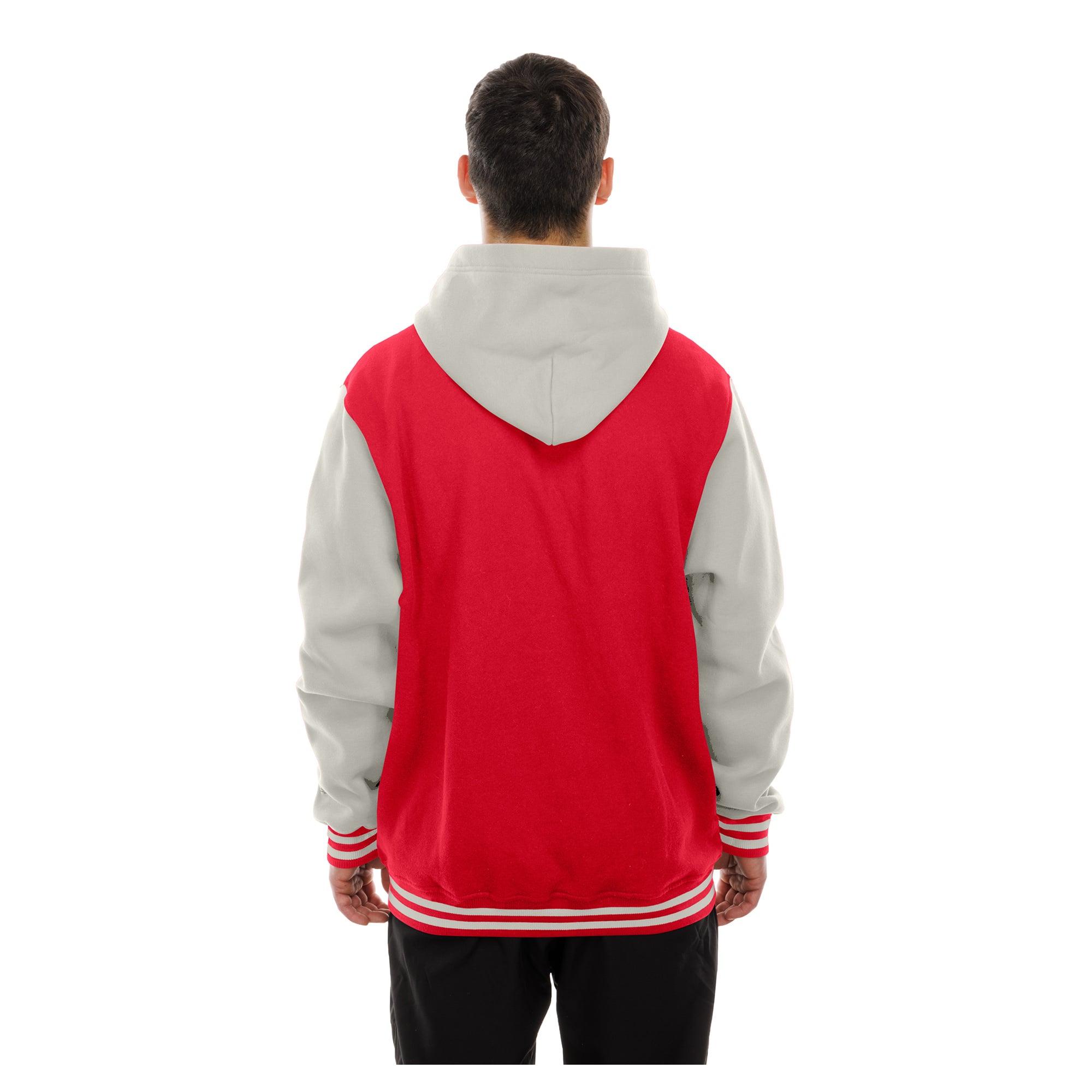 Veste polaire à capuche New Era rouge/grise Kansas City Chiefs pour homme