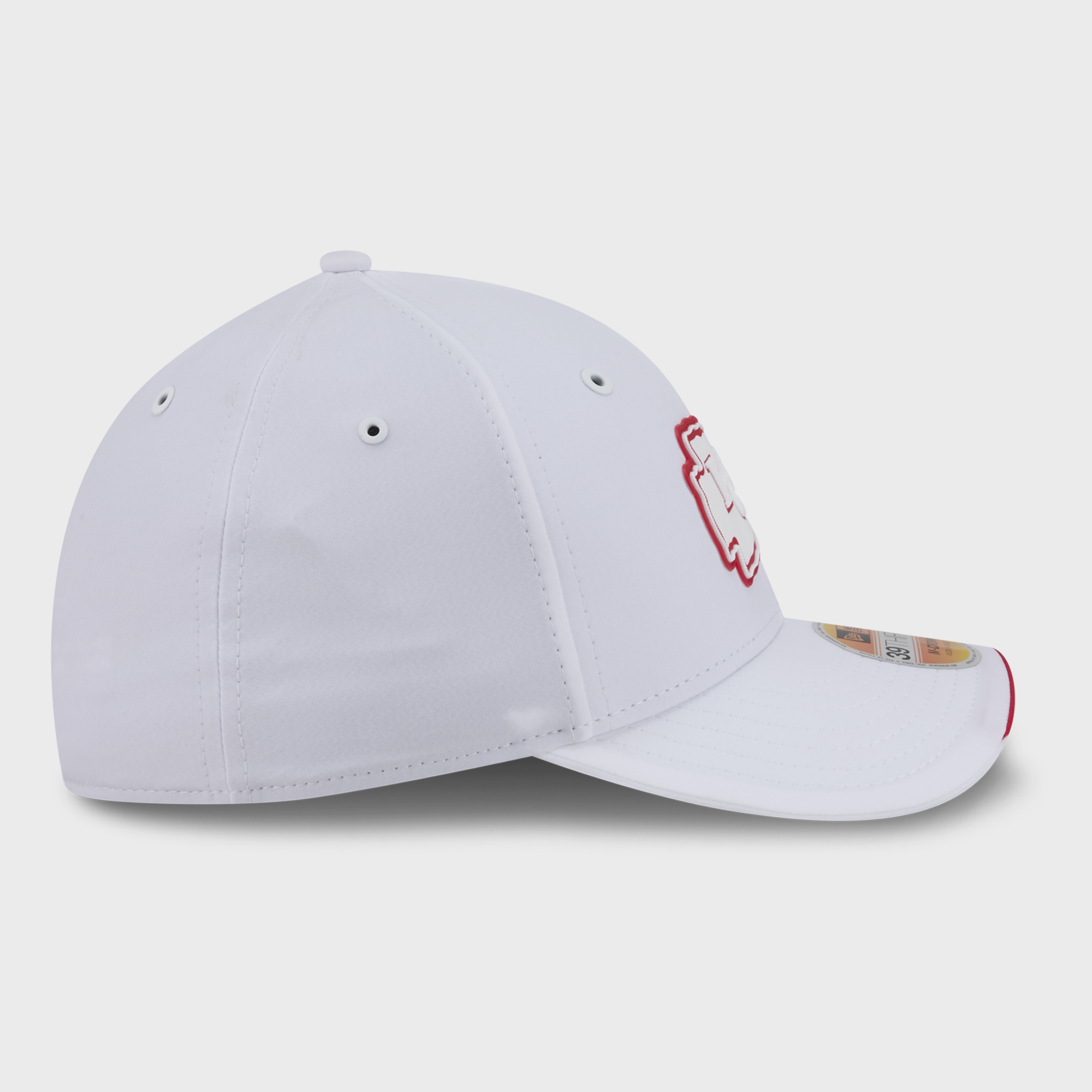 Casquette New Era blanche Kansas City Chiefs 2026 Sideline 39THIRTY M-Crown Flex pour homme