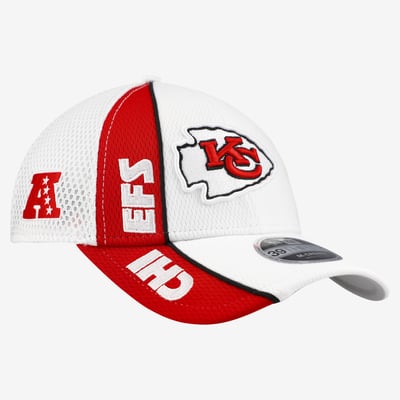 Kansas City Chiefs New Era Dash 39THIRTY M-Crown Flex Hat - White/Red